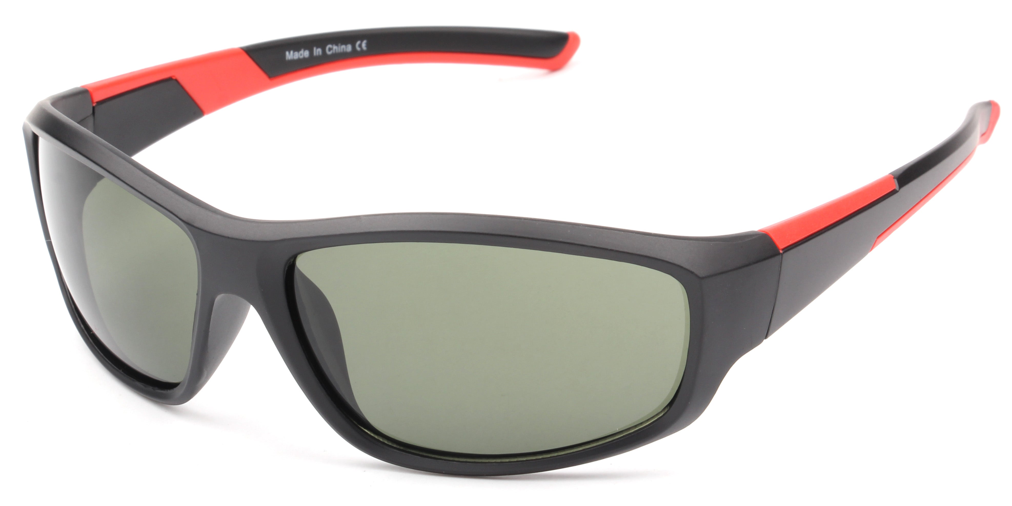 Y3001 - Men Sports Rectangular Sunglasses Red