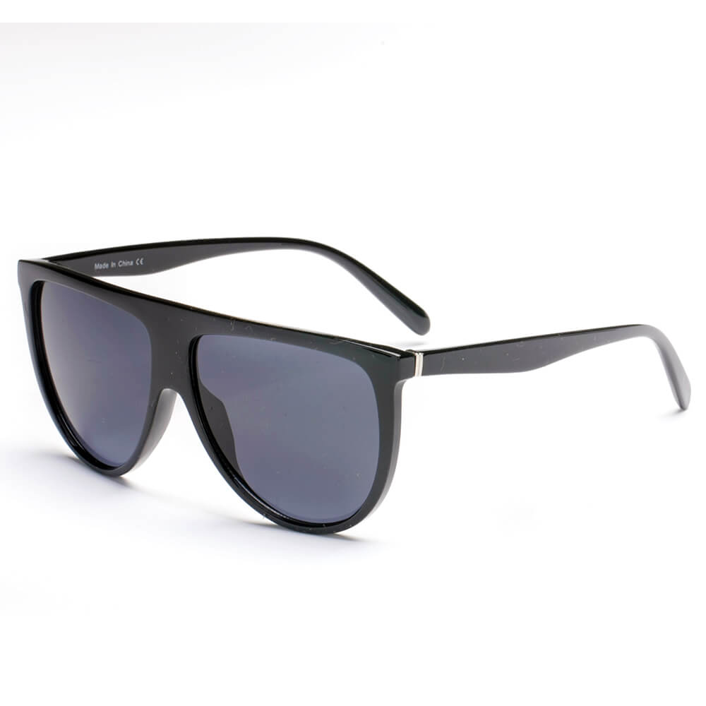 S1113 - Women Round Fashion Sunglasses Black