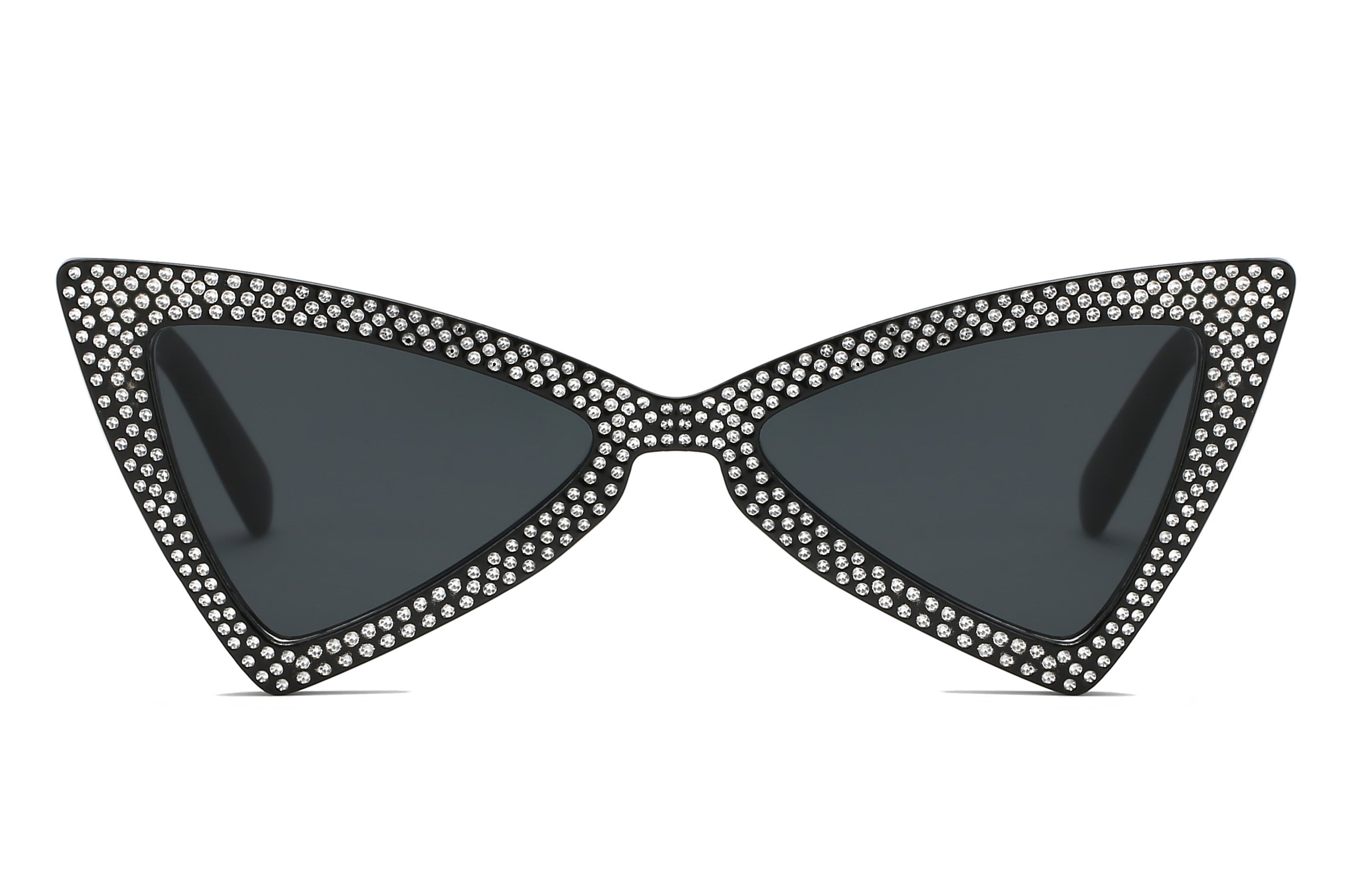 S1078 - Women Retro Vintage Extreme Cat Eye Sunglasses Black