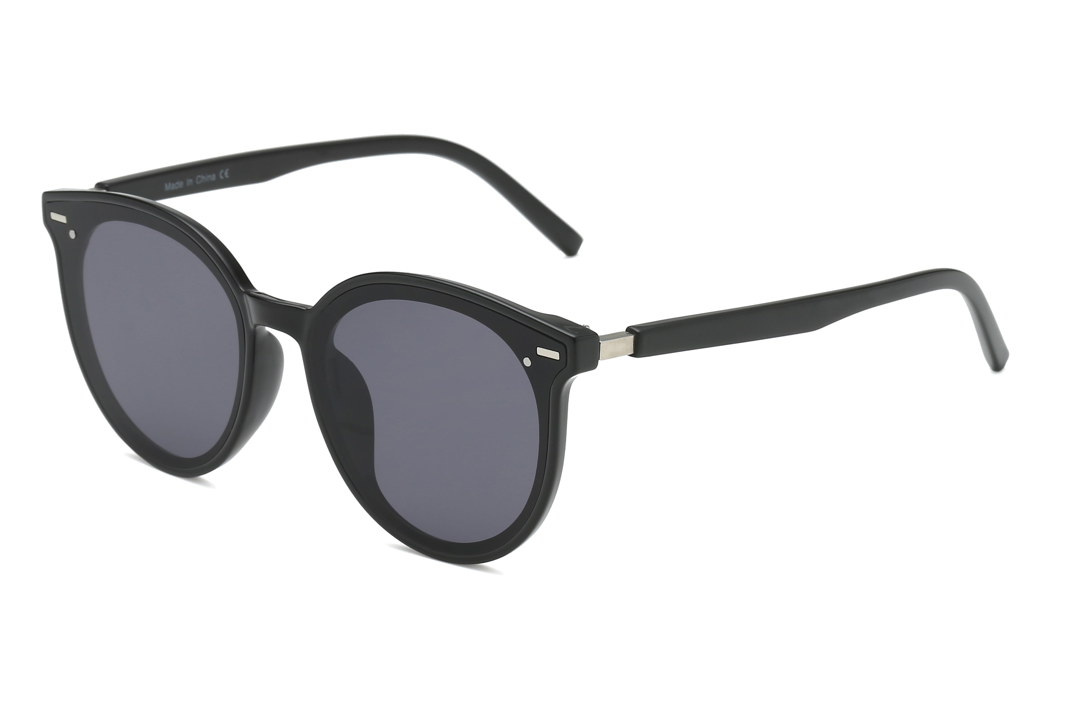 S1105 - Round Circle Retro Women Fashion Sunglasses Black