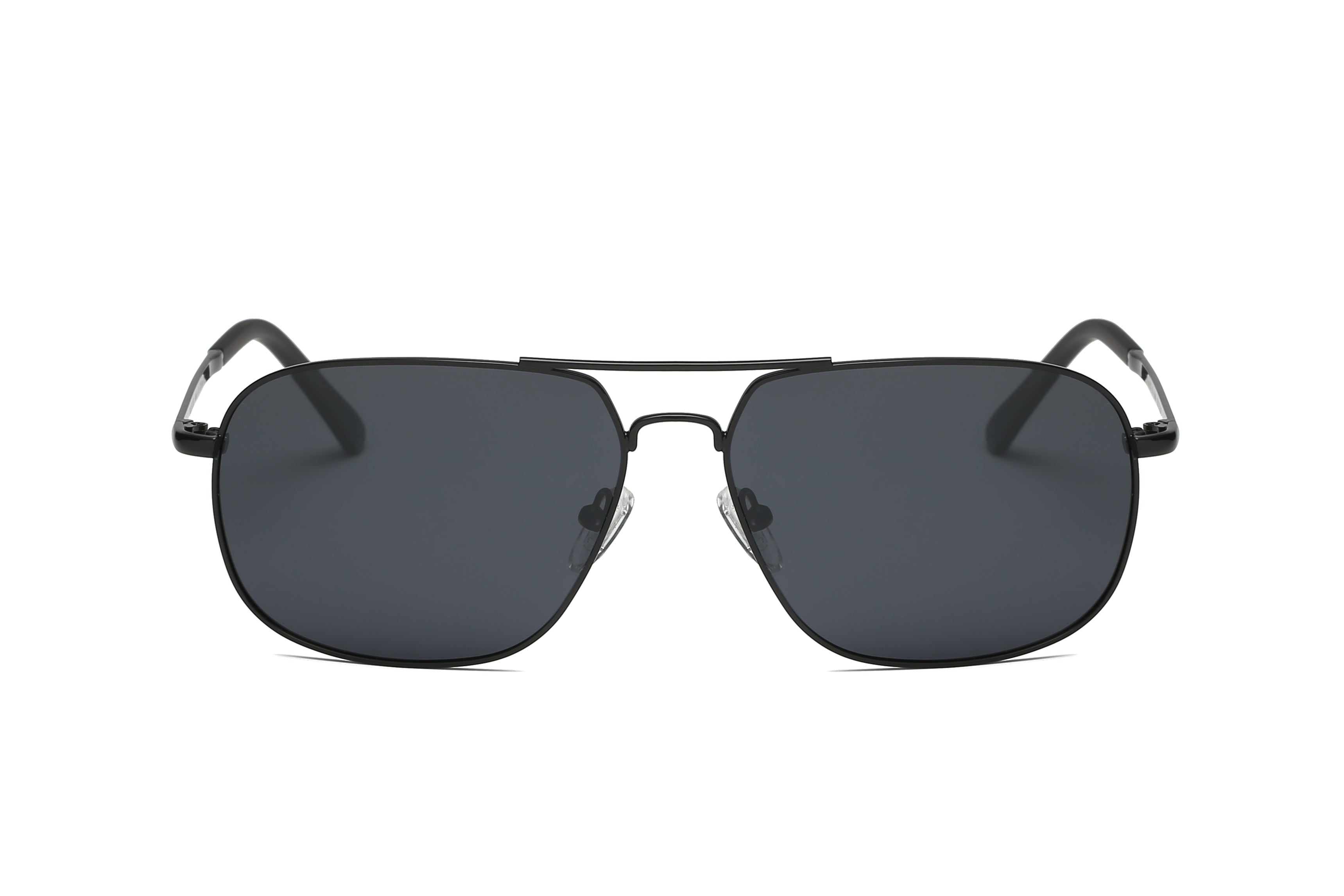 P4003 - Men Metal Rectangle Polarized Sunglasses Assorted/Mixed