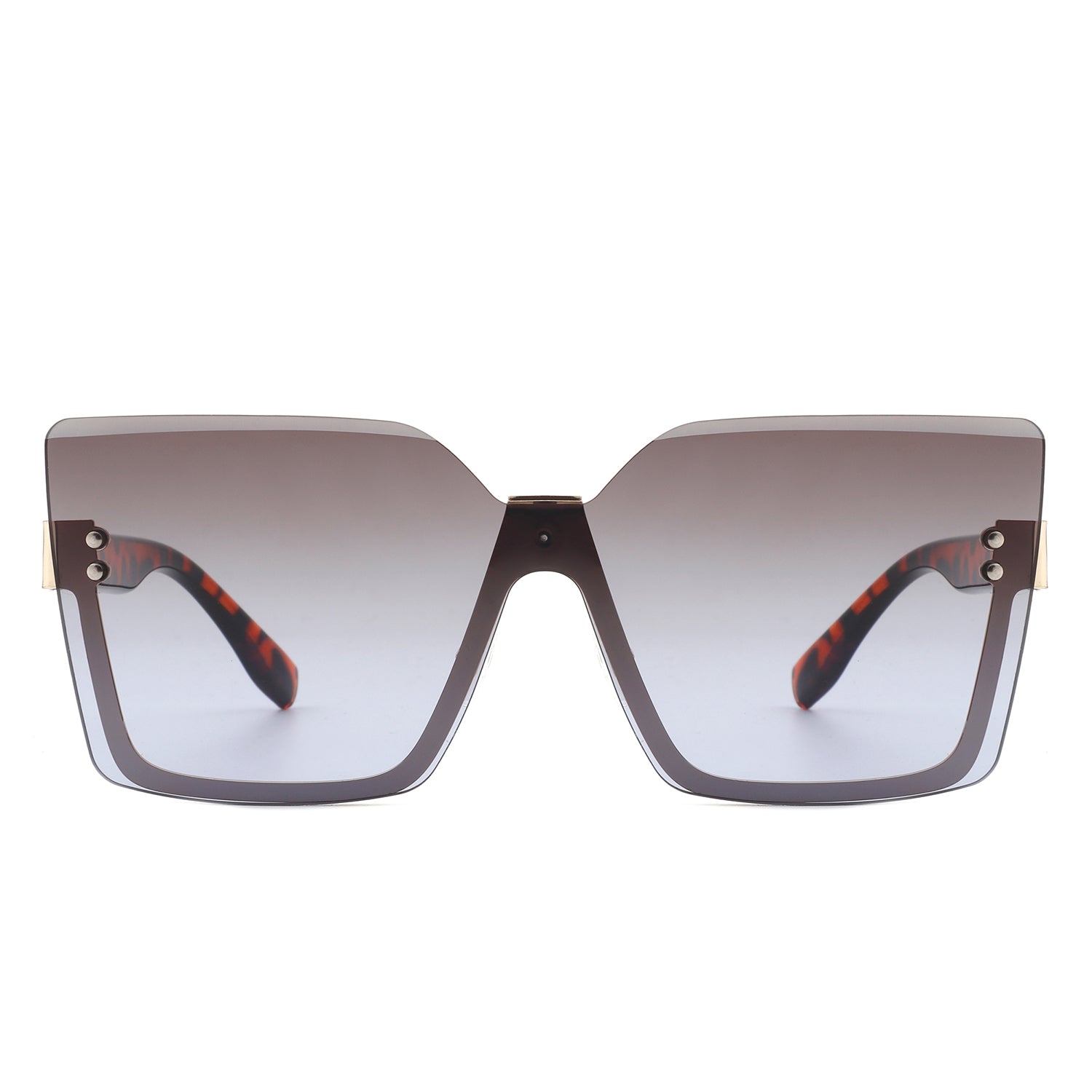 Women's Trendy Square Rimless Sunglasses