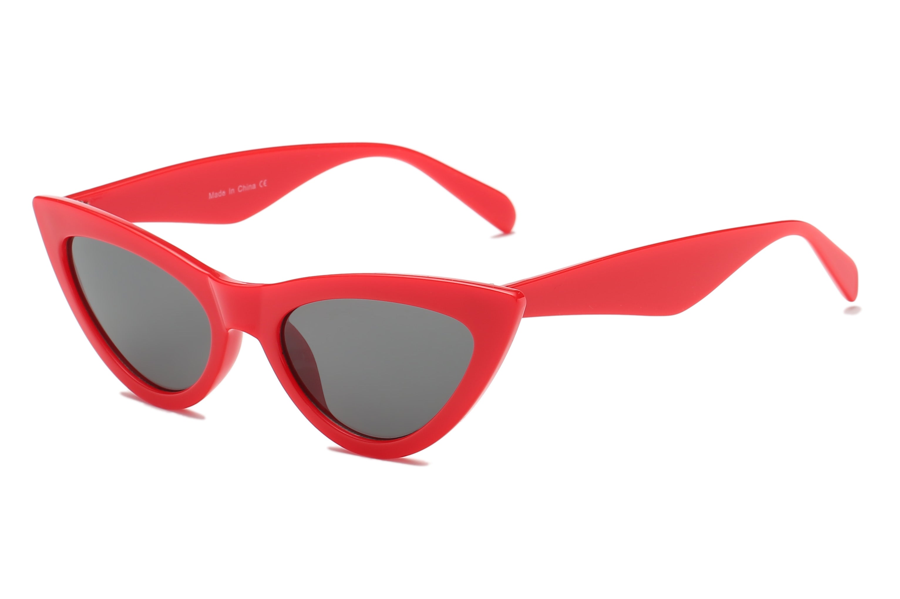 S108 - Women Retro Vintage Cat Eye SUNGLASSES Red