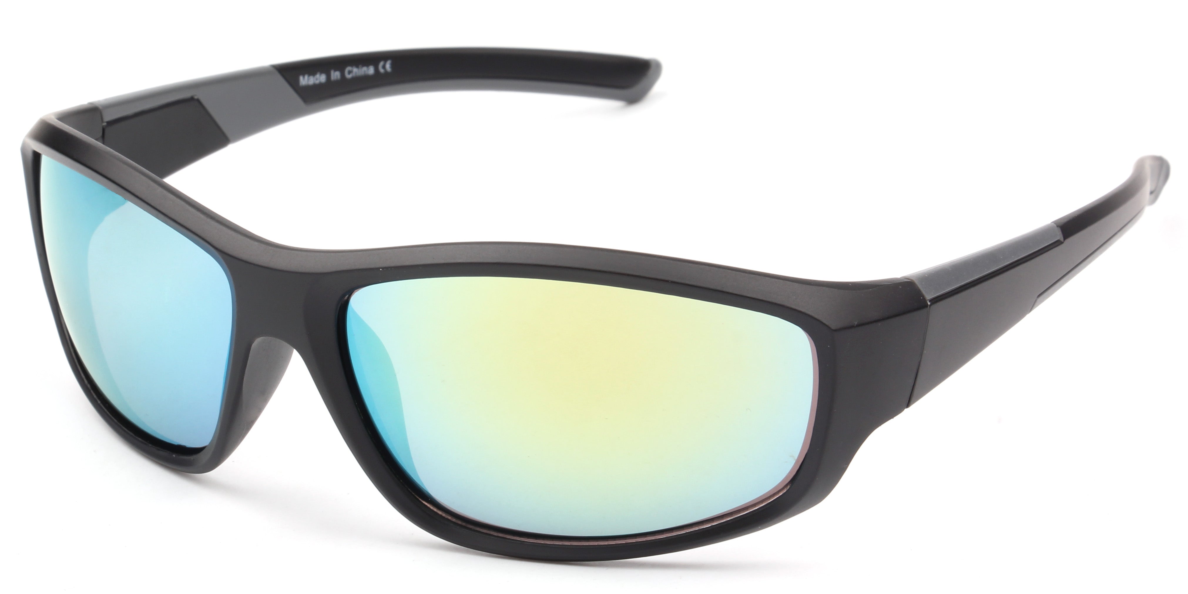Y3001 - Men Sports Rectangular Sunglasses Green