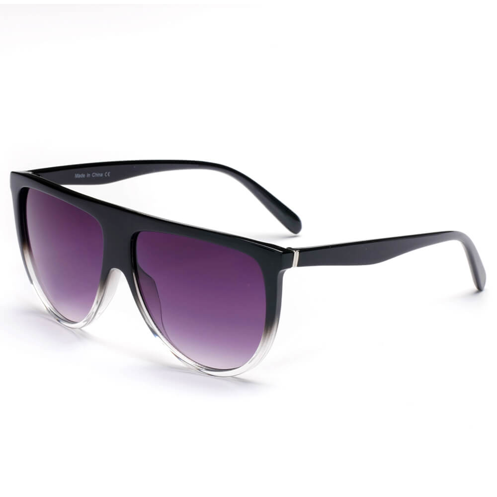 S1113 - Women Round Fashion SUNGLASSES Gradient Purple