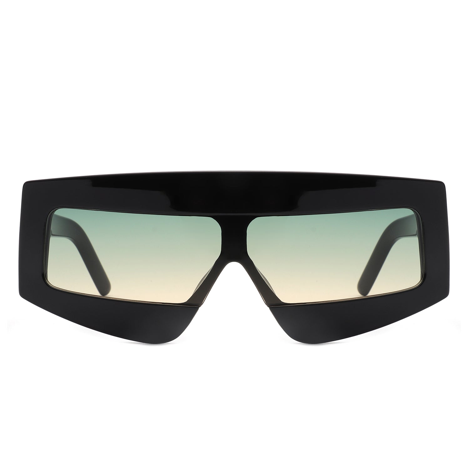 HS2131 - Rectangle Chunky Oversize Square Tinted Flat Top WHOLESALE SUNGLASSES