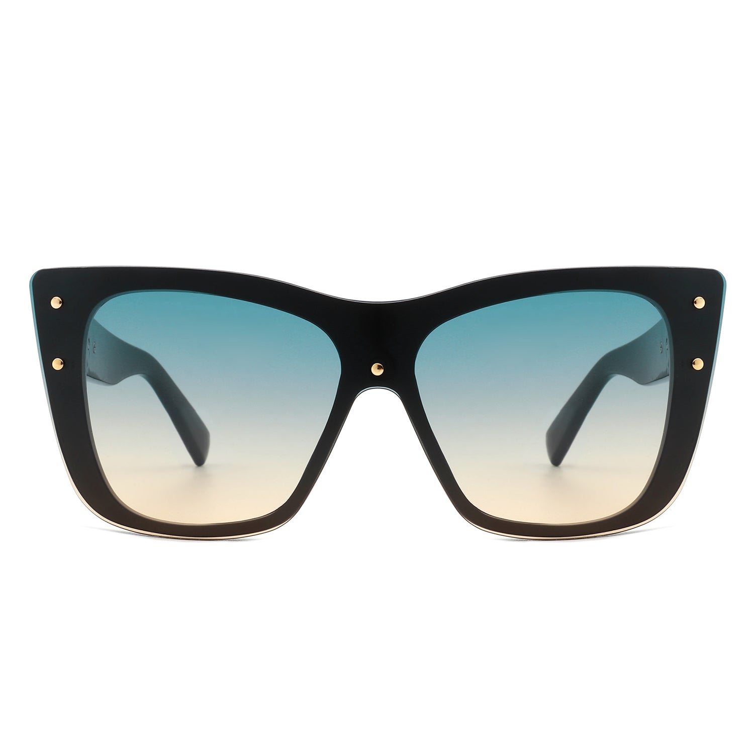 HS2104 - Women Retro Square Tinted Cat Eye Fashion SUNGLASSES