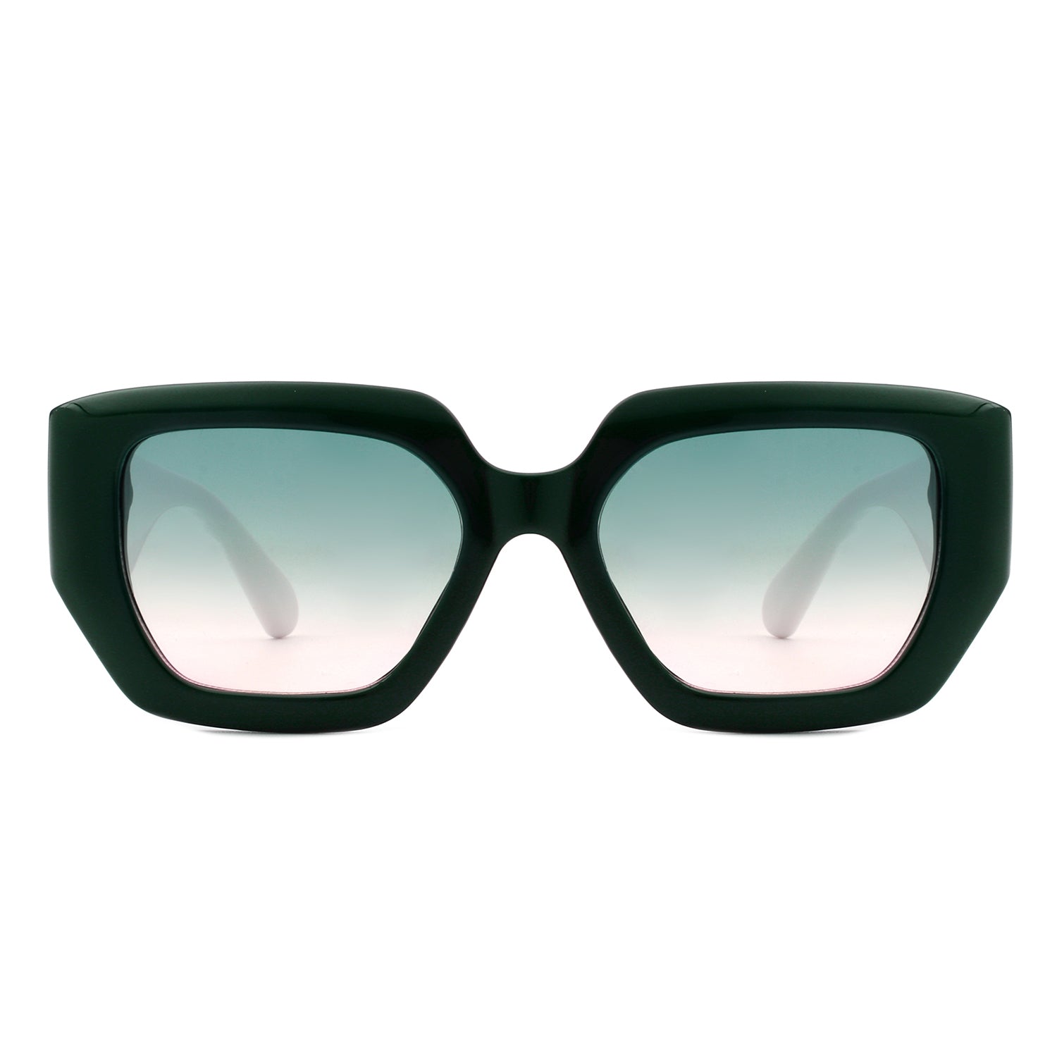 HS1086 - Retro Women Geometric Tinted Cat Eye fashion Sunglasses