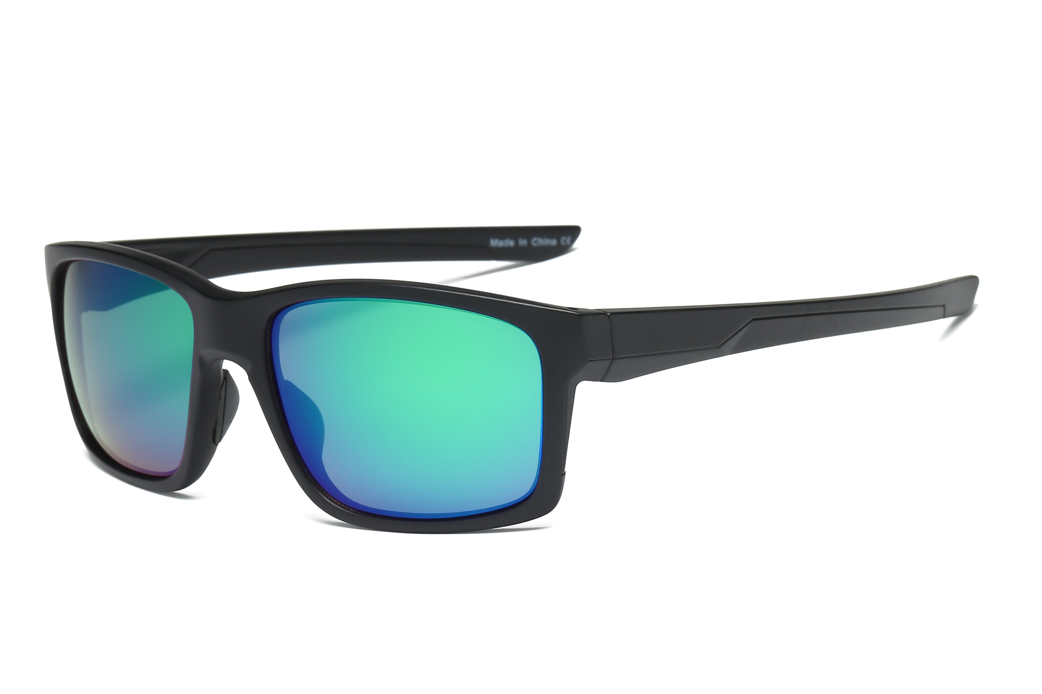 Y1003 - Men Sports Rectangle Sunglasses Green