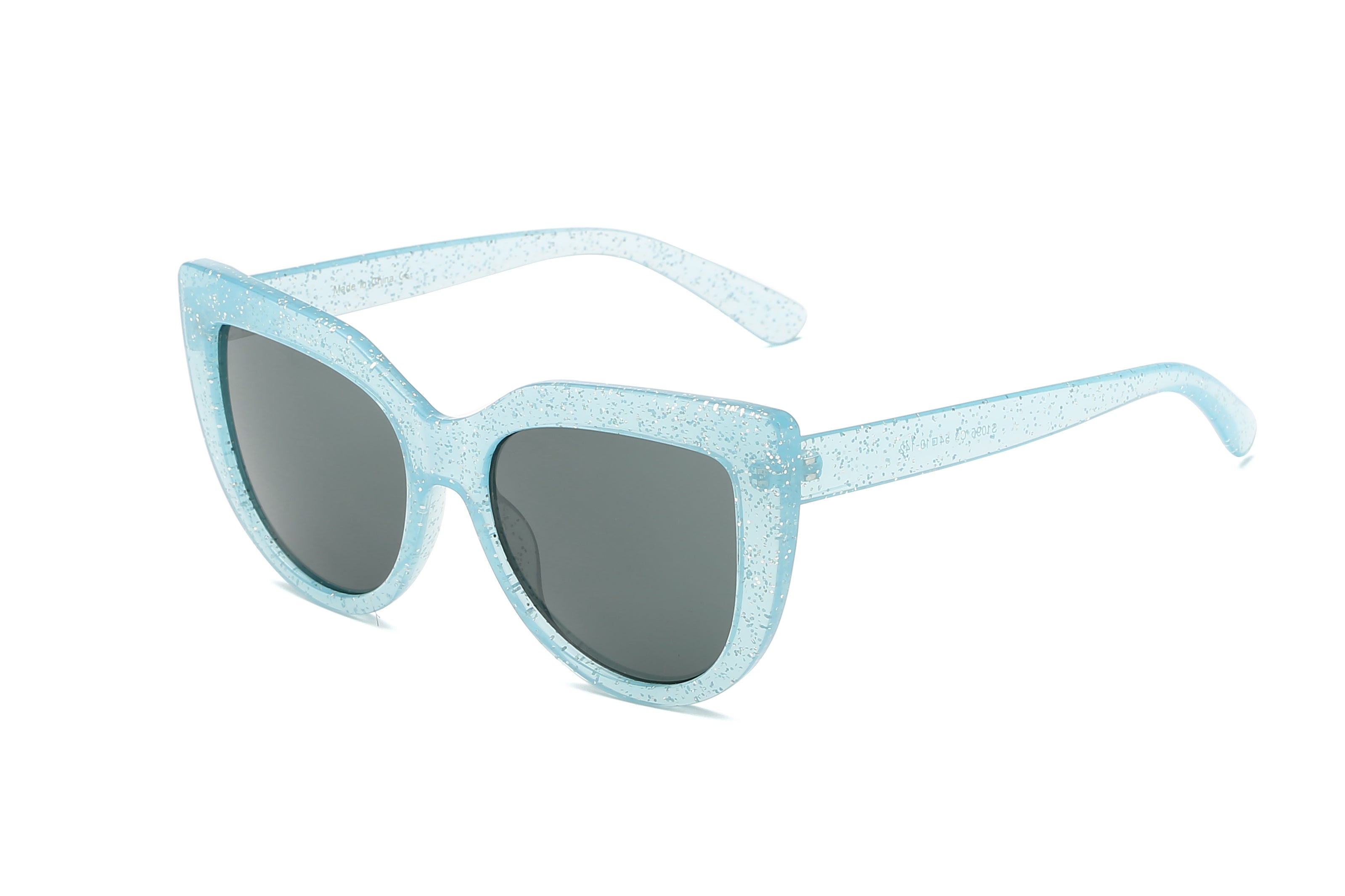 S1095 - Women Round Cat Eye Oversized Fashion SUNGLASSES Blue