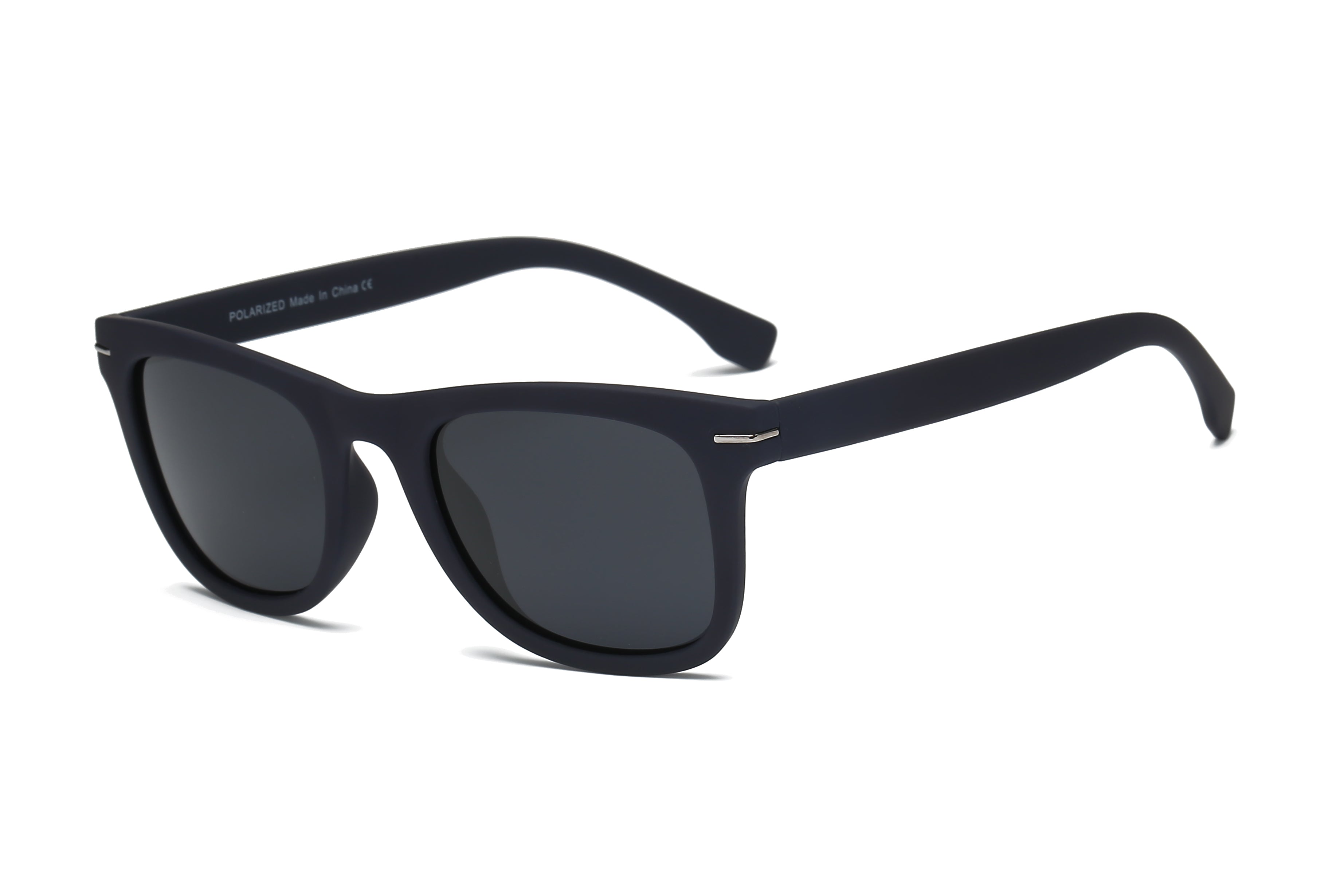 YP2001 - Classic Square Polarized Sunglasses Matte Navy/Smoke