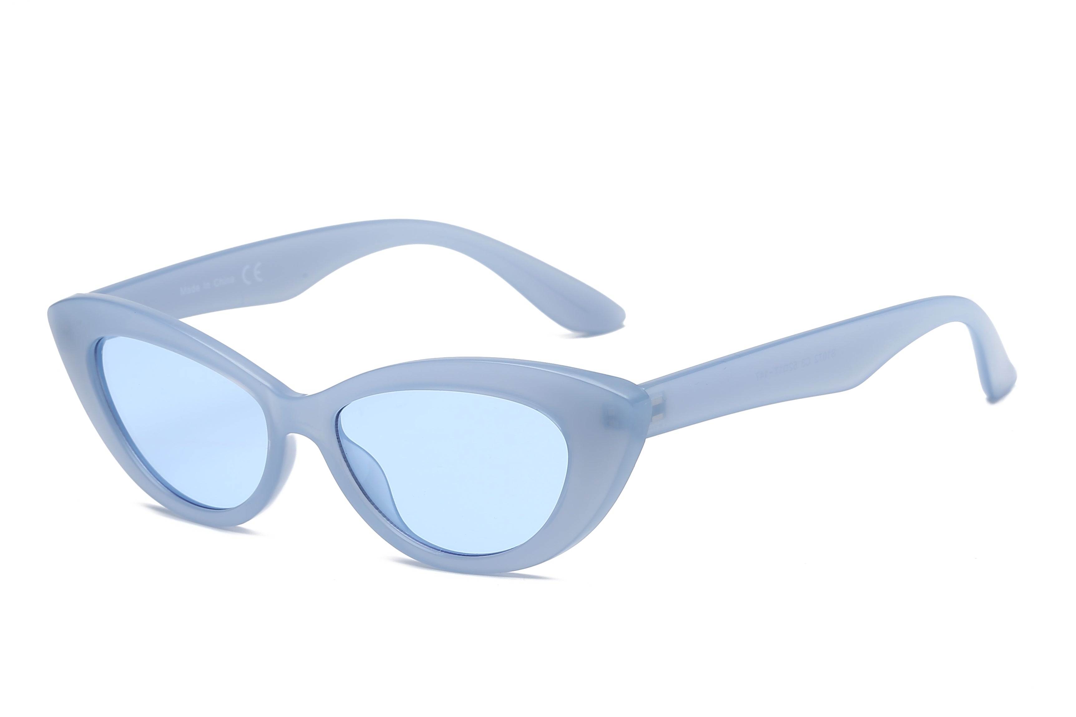 S1072 - Women Retro Cat Eye Sunglasses Blue