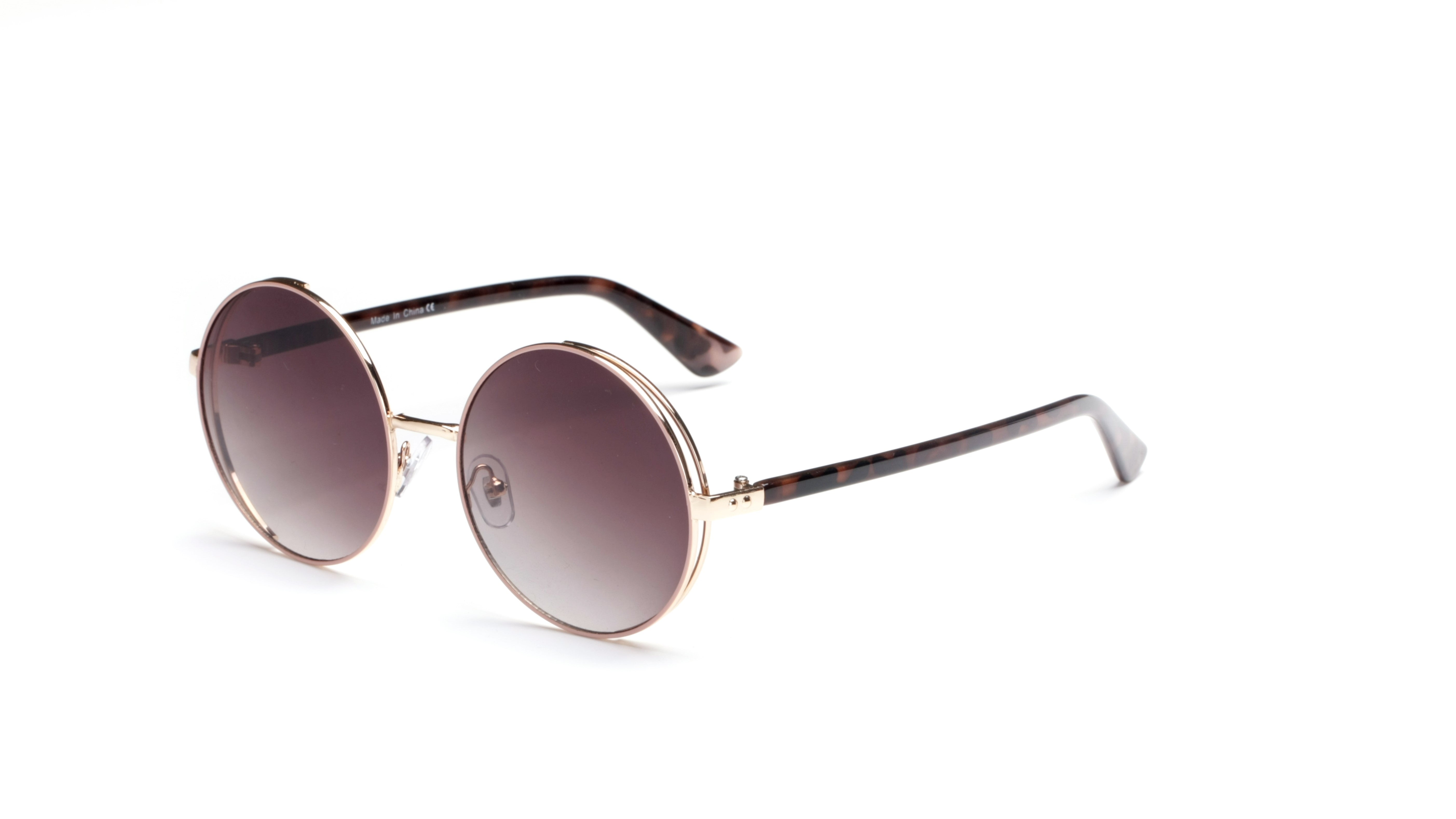 S2085 - Women Round Fashion Sunglasses Tortoise