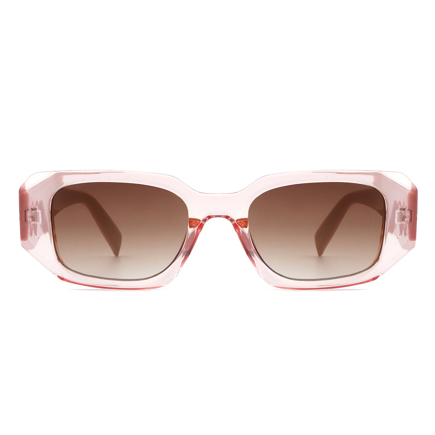 HS1106 - Rectangular Fashion Geometric Narrow Slim Retro Sunglasses