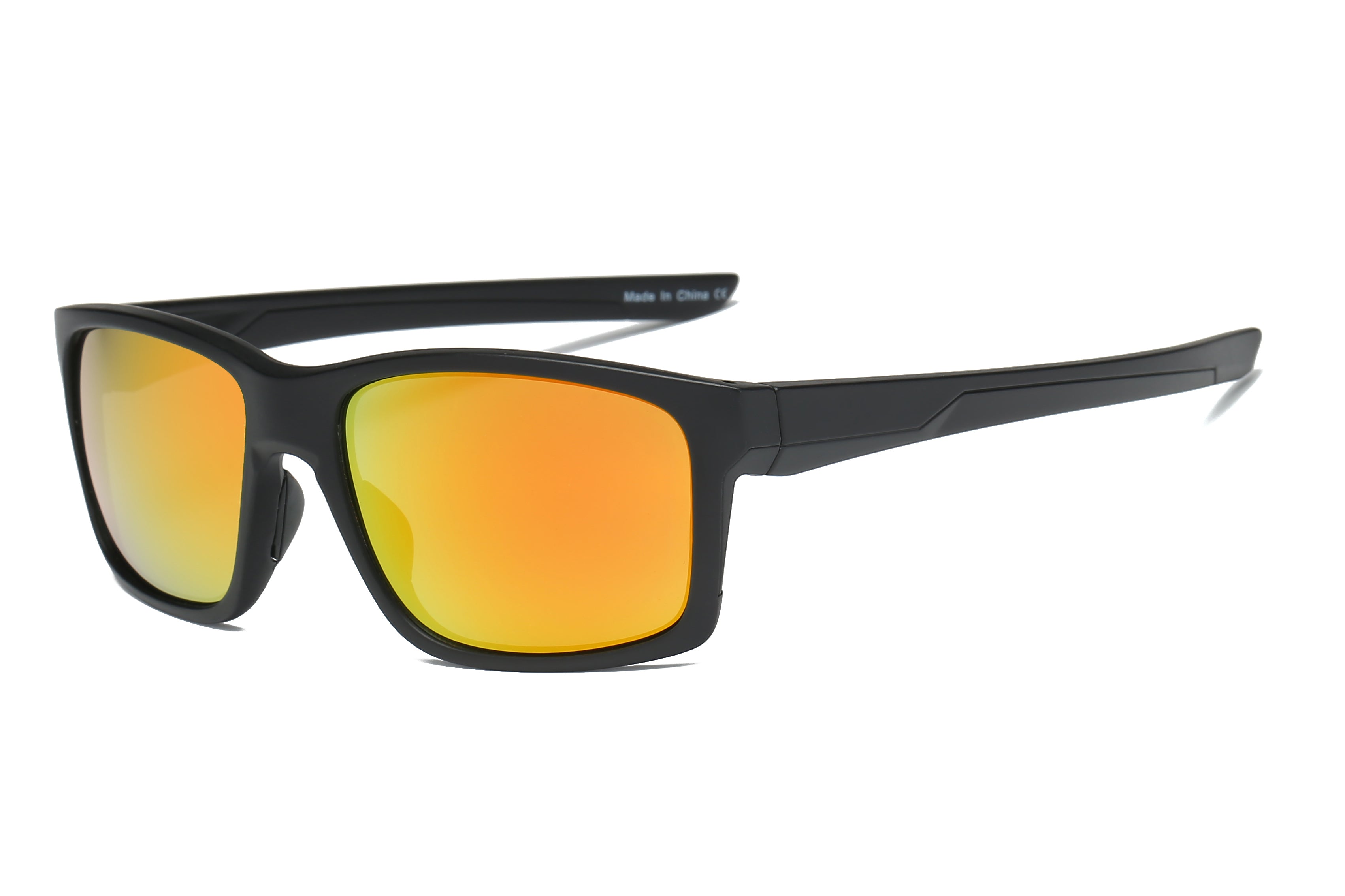 Y1003 - Men SPORTS Rectangle SUNGLASSES Orange