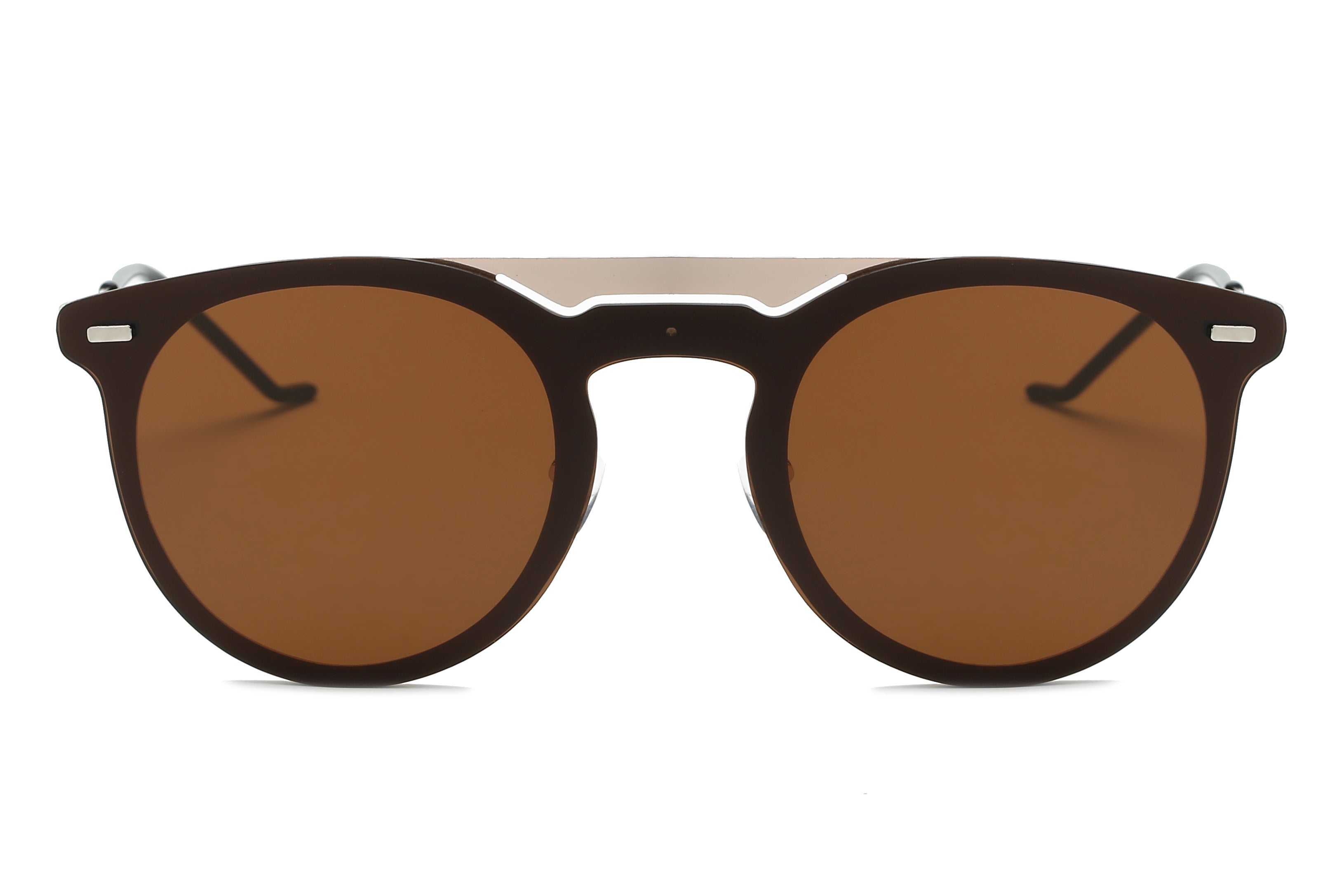 S3010 - Retro Mirrored Circle Round Sunglasses Assorted/Mixed
