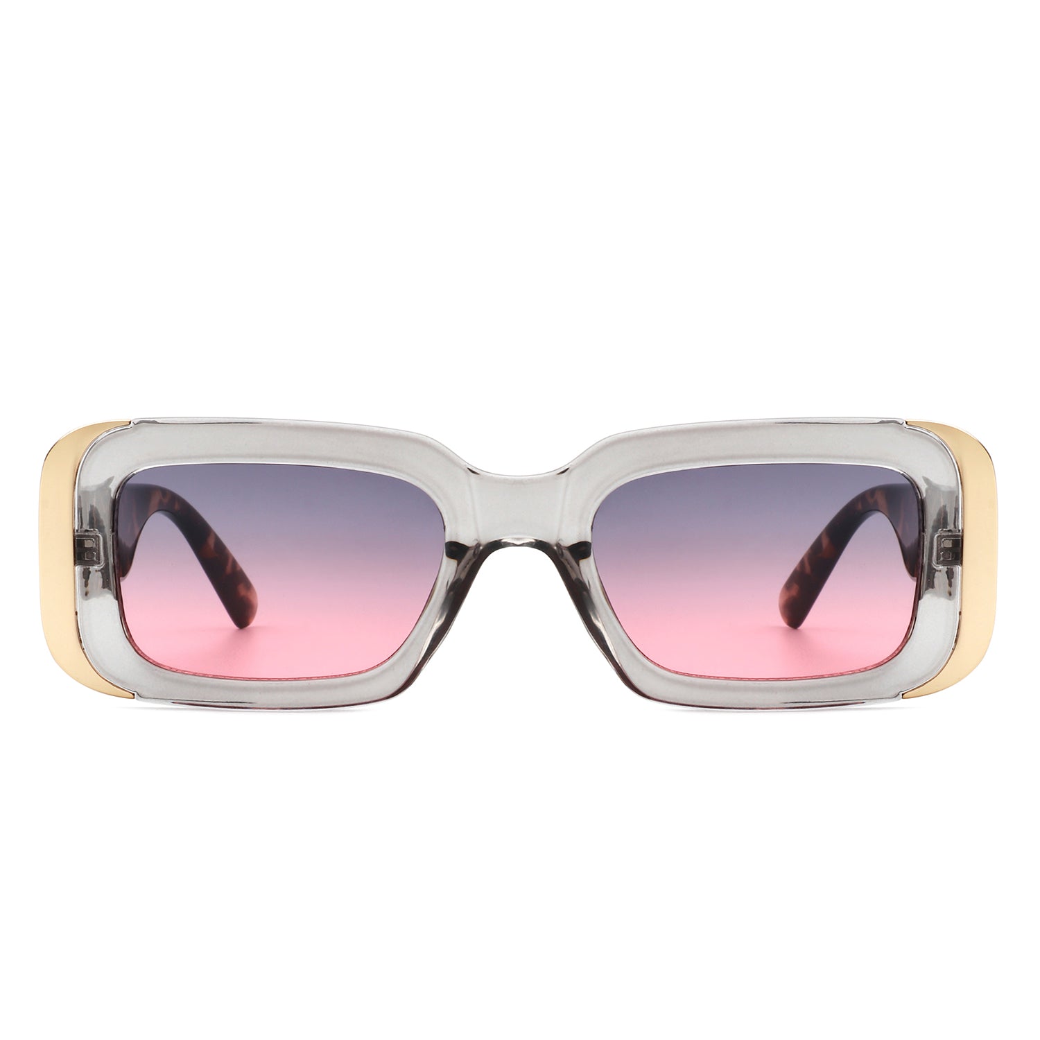 HS2089 - Rectangle Narrow Fashion Tinted Square SUNGLASSES