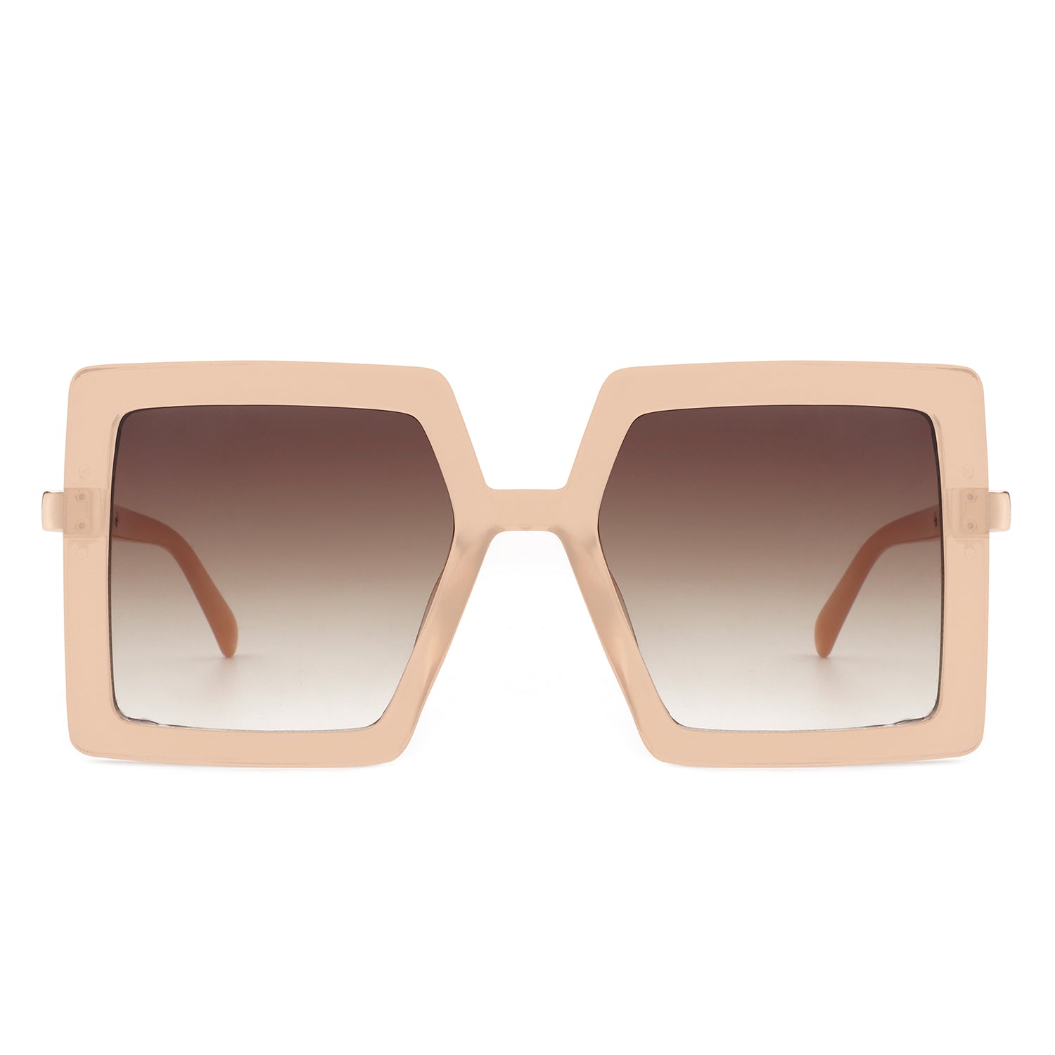 HS2081 - Square Oversize Flat Top Fashion Women Sunglasses