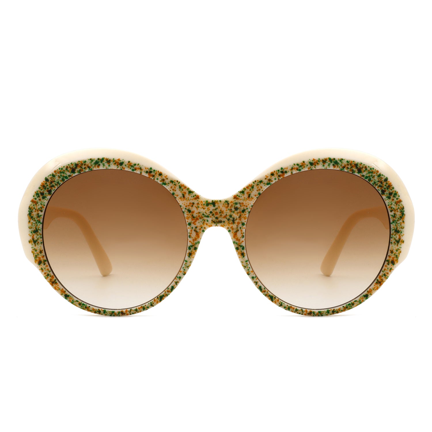 HS1131 - Women Round Oversize Circle Chunky Fashion SUNGLASSES