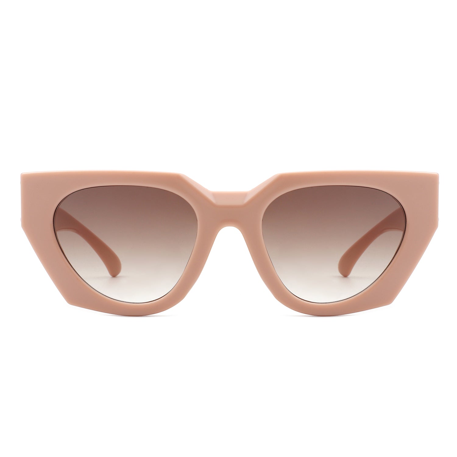 HS1077 - Women Geometric Square Retro Fashion Cat Eye SUNGLASSES