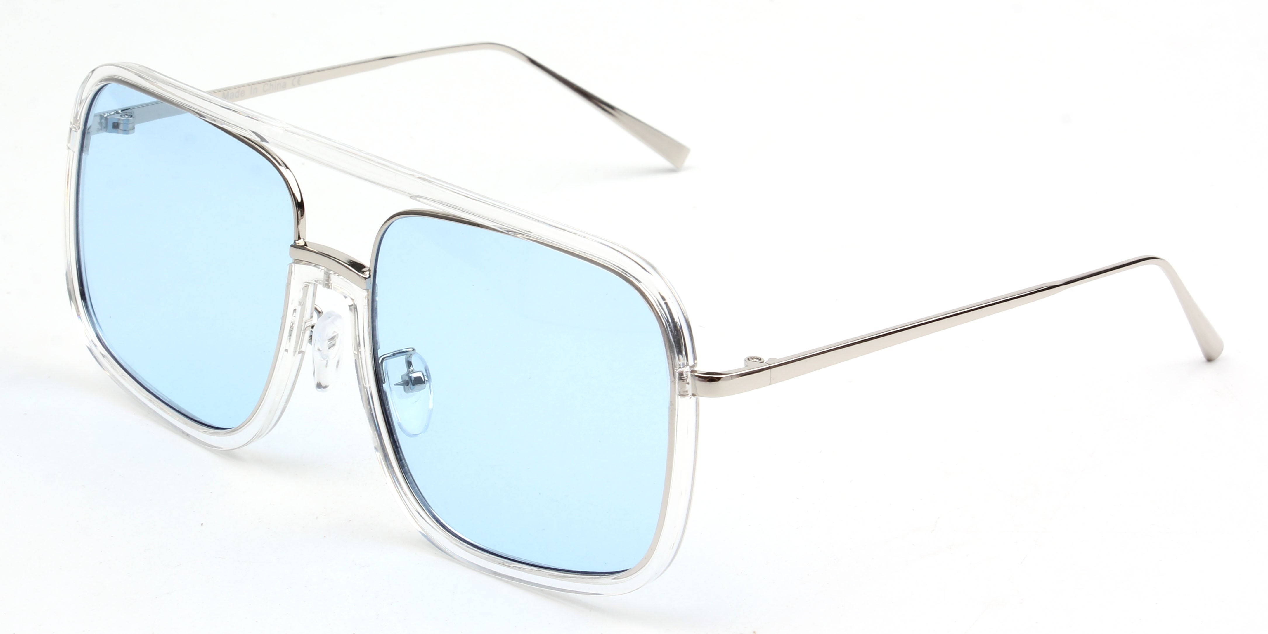 S3004 - Oversize Square Fashion SUNGLASSES Blue