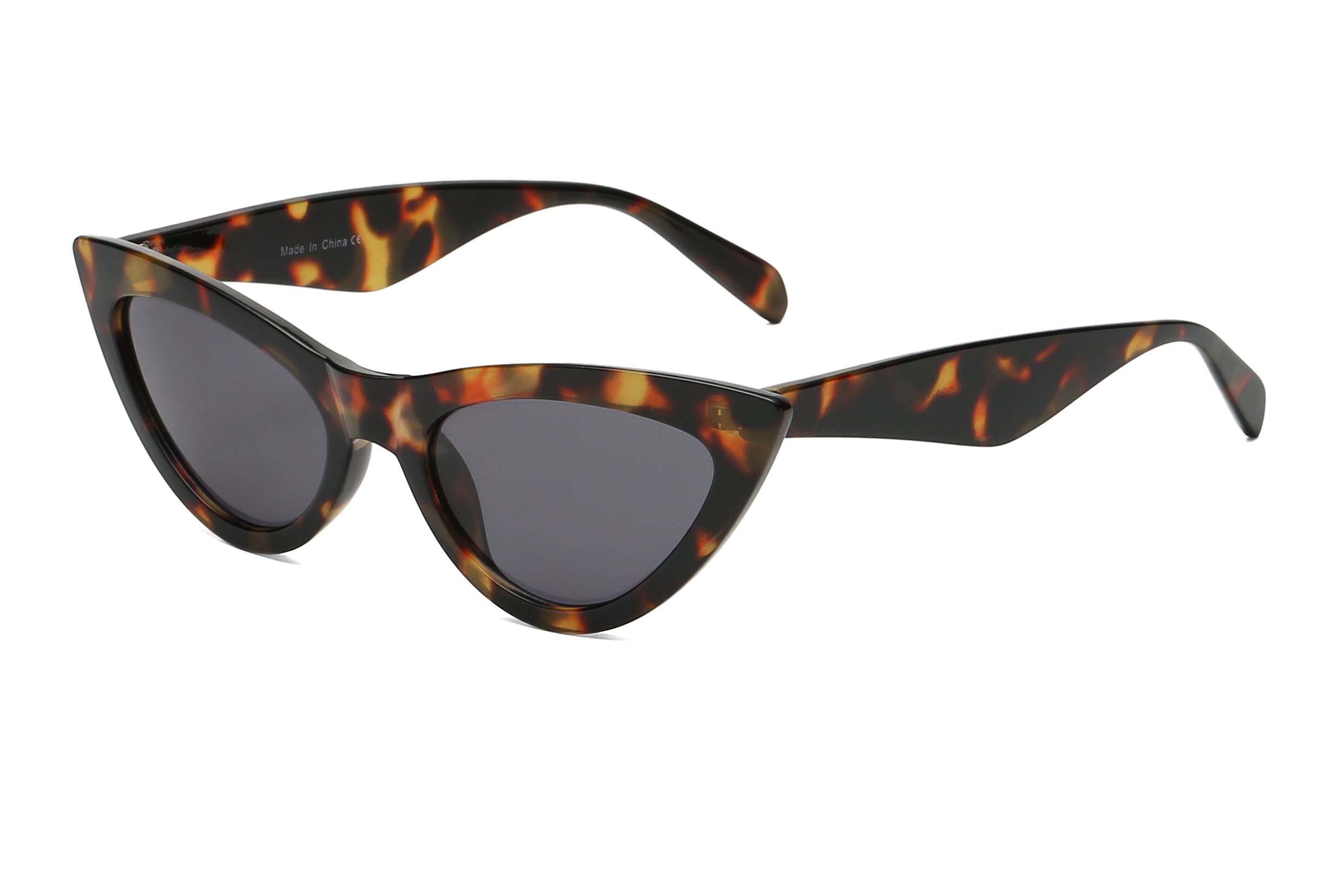 S108 - Women Retro Vintage Cat Eye Sunglasses Tortoise