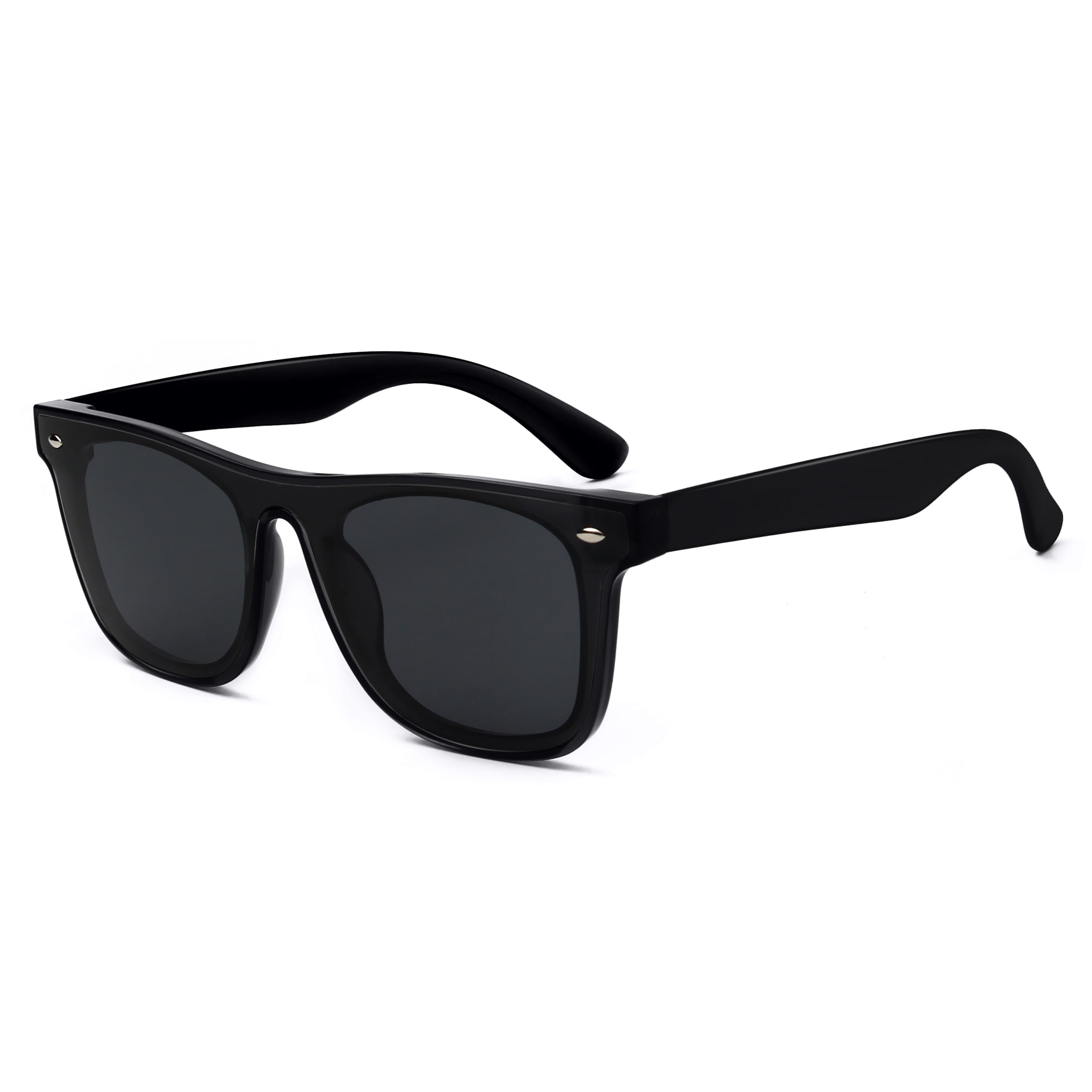 S1094 - Women Square Flat Lens Fashion Sunglasses Black