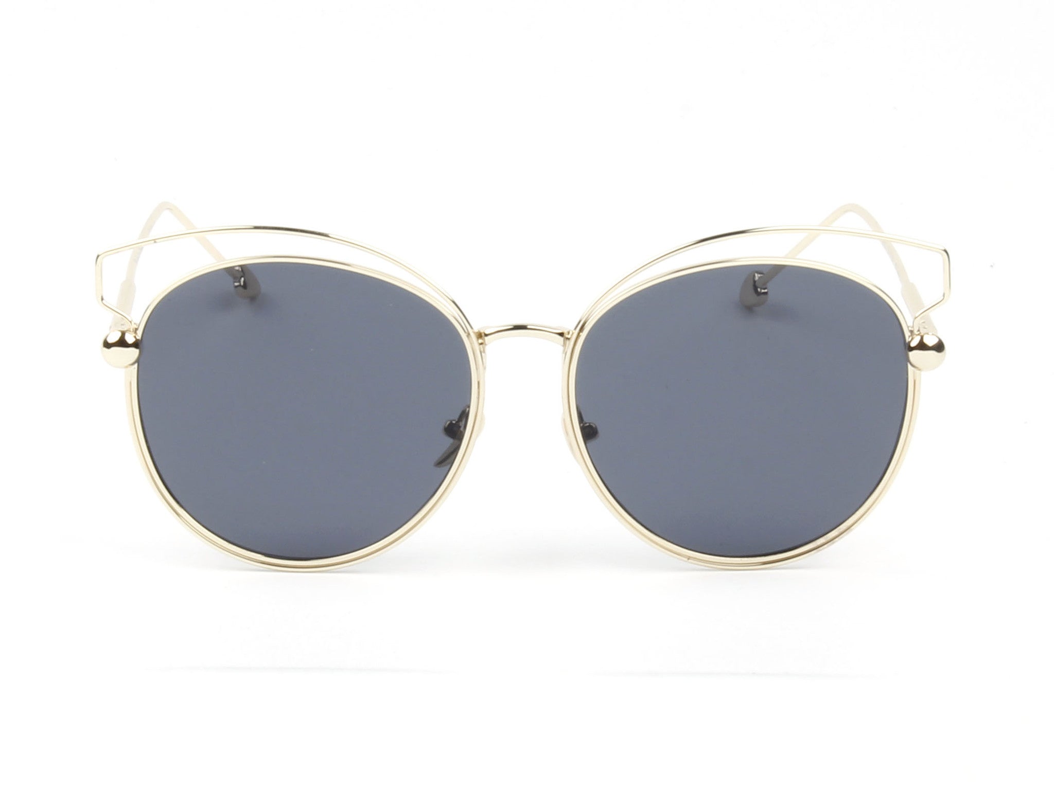 D64 - Women Round Cat Eye Fashion Sunglasses ASSORTED/Mixed
