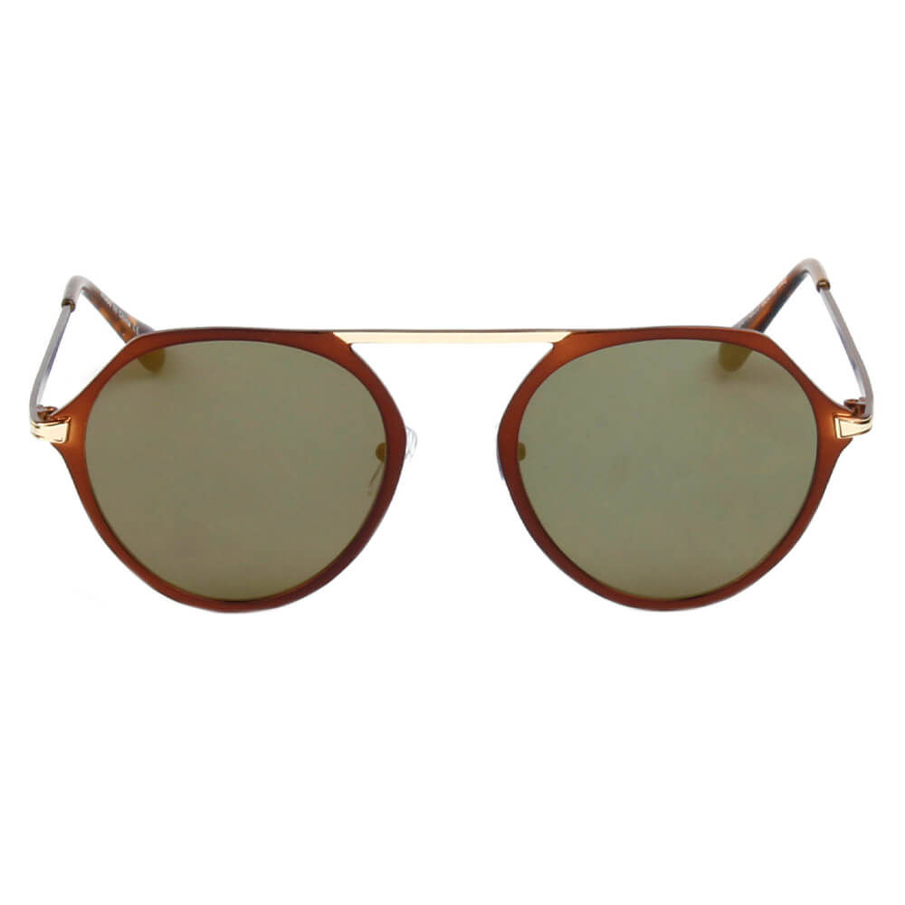 A19 Modern Flat Top Slender Round Sunglasses Assorted/Mixed