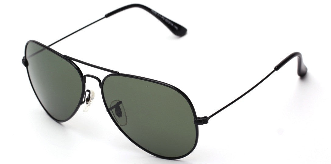 P3026 - Classic Polarized Aviator Fashion Sunglasses Black/Olive