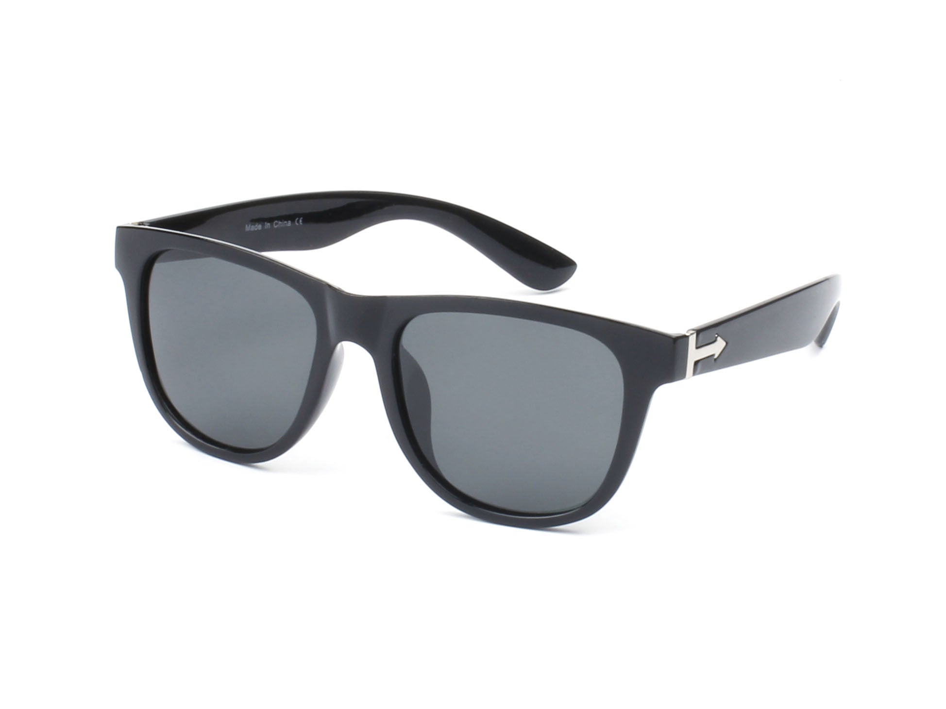 PD02 - Classic Square Retro Polarized SUNGLASSES Black