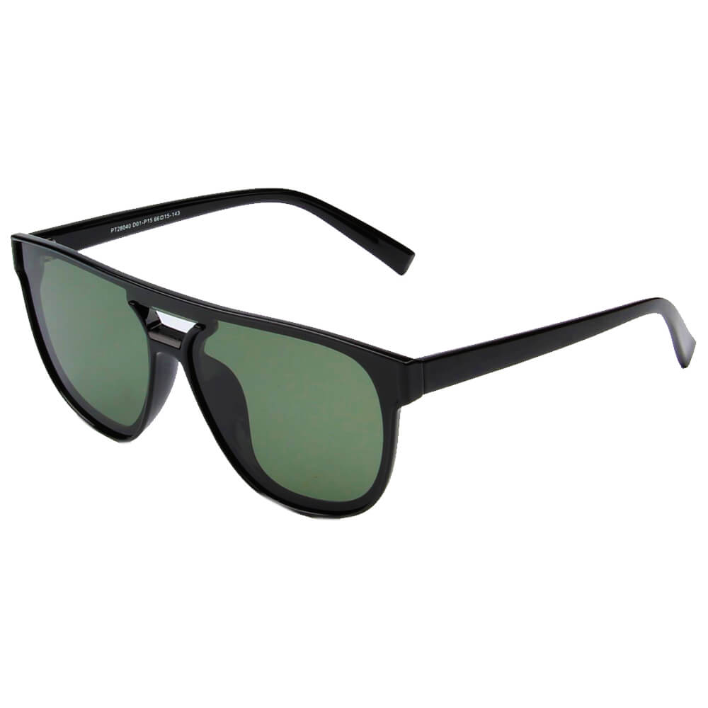 SHIVEDA-PT28040 - Classic Round Polarized Fashion Sunglasses Olive