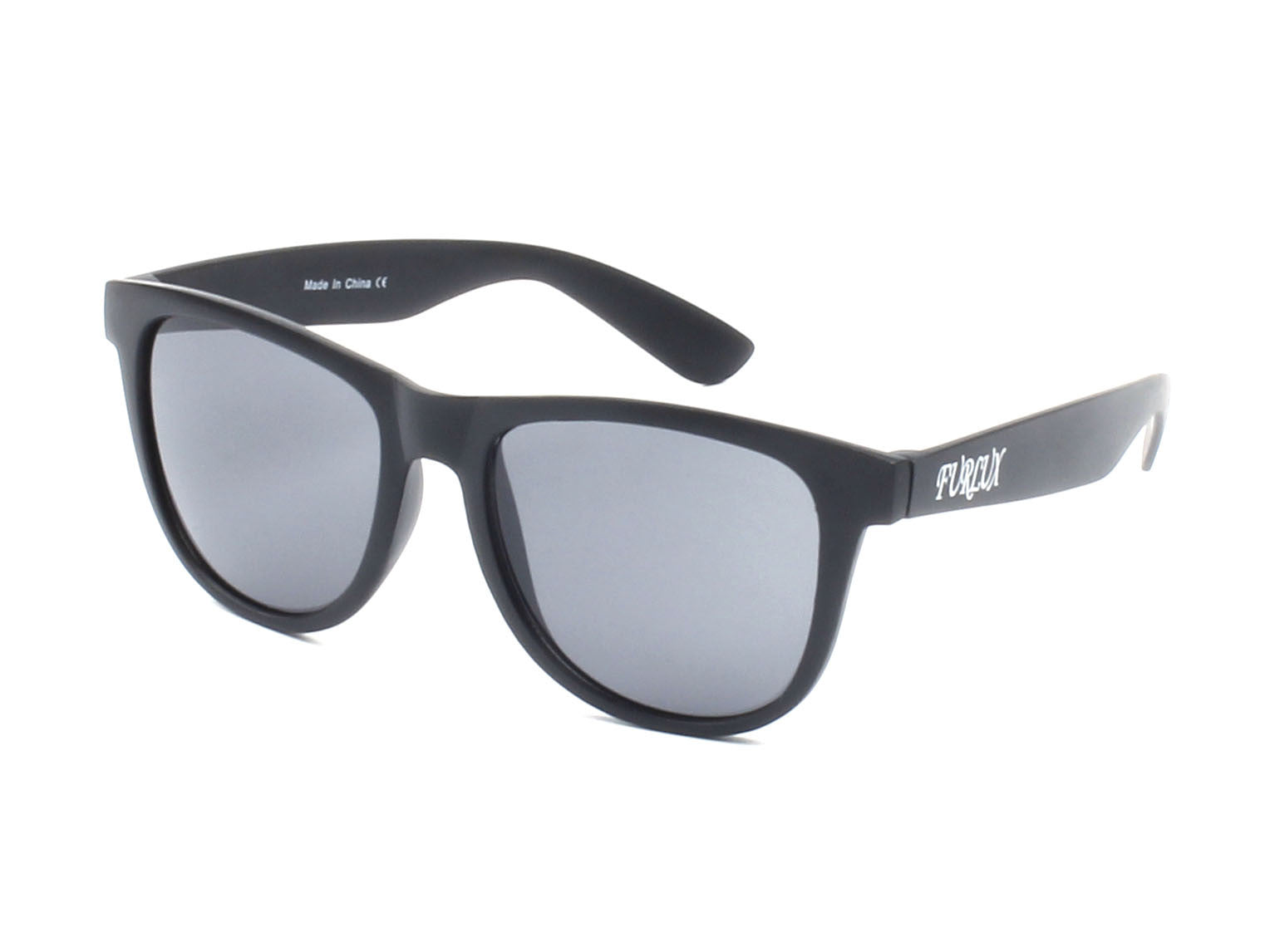 E14 - Jaunty PILLOW Frame Horn Rimmed Sunglasses Black - Black