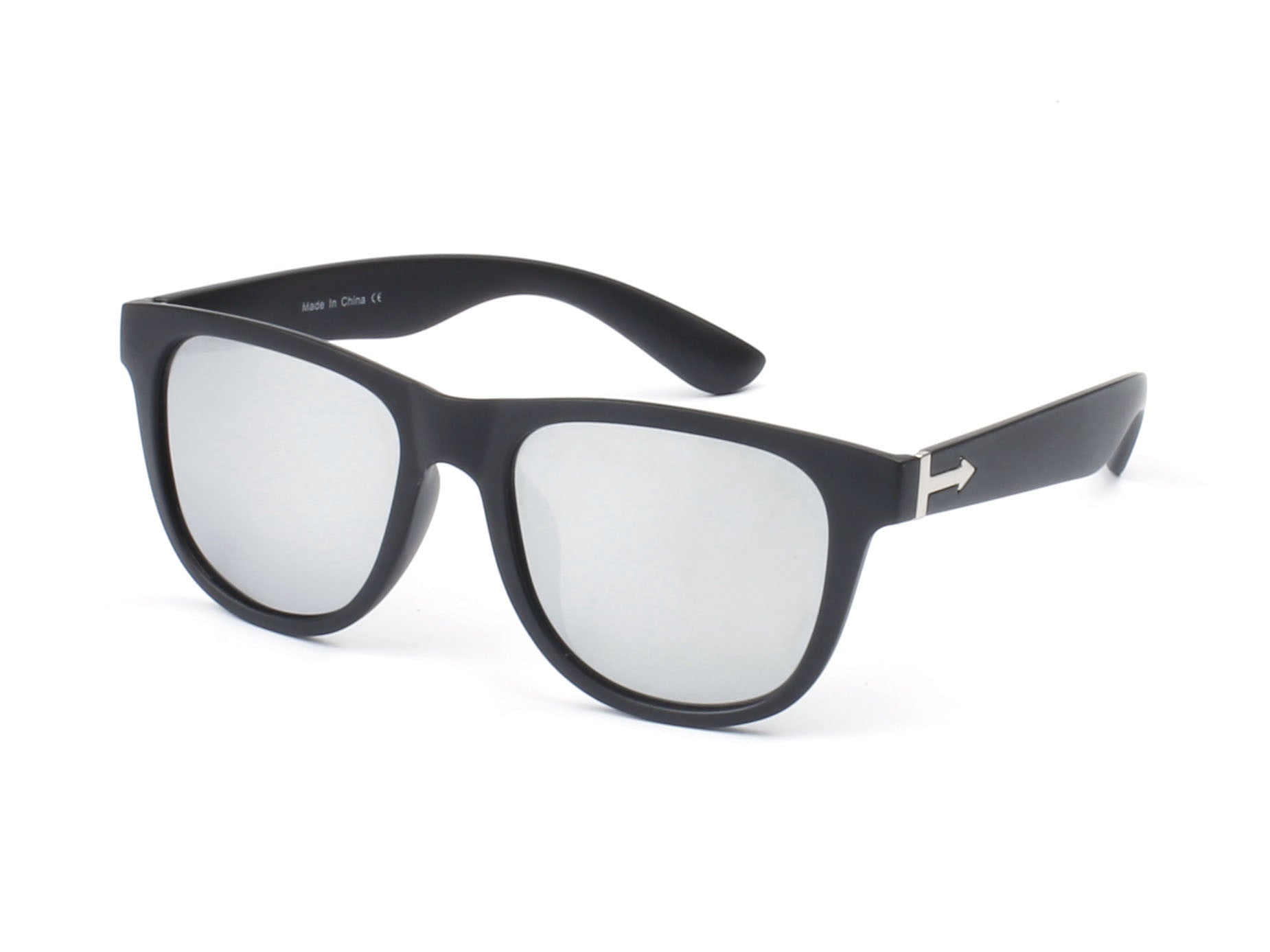 PD02 - Classic Square Retro POLARIZED SUNGLASSES Silver