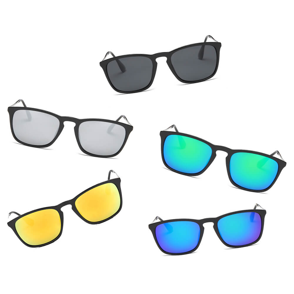 D33 - MEN's Vintage Retro Squared SUNGLASSES Assorted/Mixed