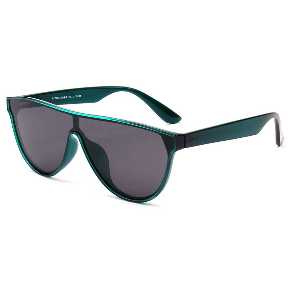 SHIVEDA-PT28064 - Round Retro Polarized Fashion Sunglasses Green