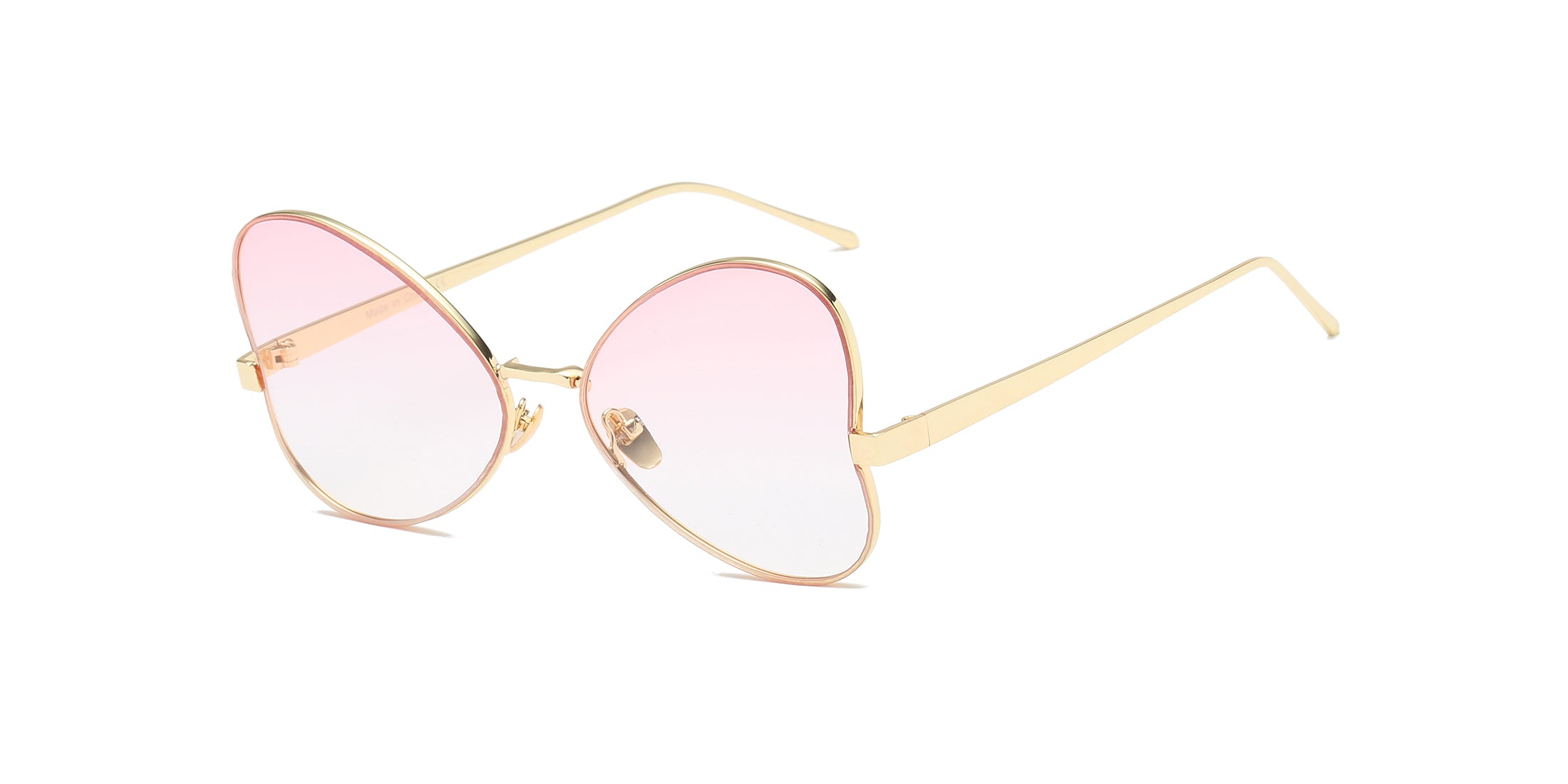 S2052 - Women Oversize Butterfly Sunglasses Pink