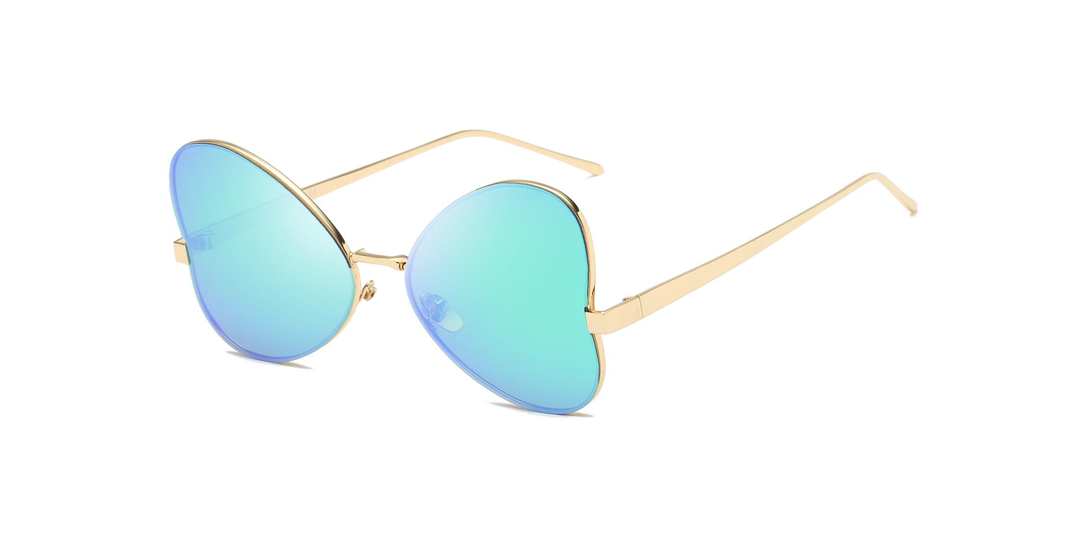 S2052 - Women Oversize Butterfly Sunglasses Green