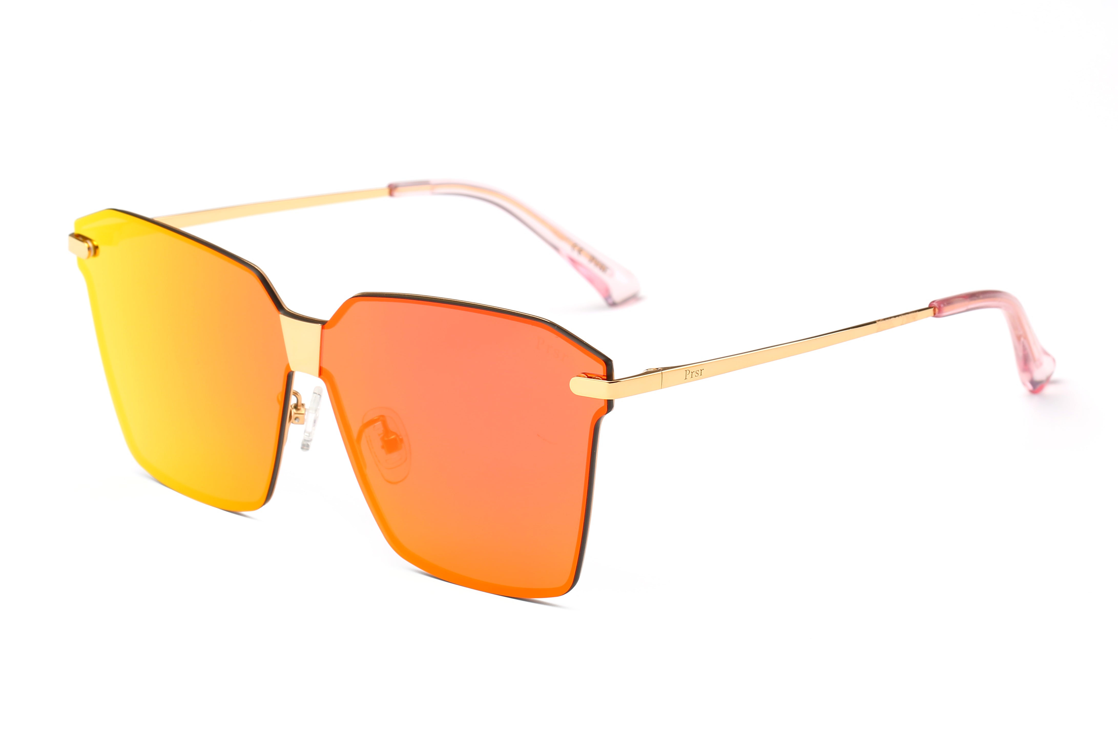 PRSR J6668 - Women Square Oversize Fashion SUNGLASSES Orange