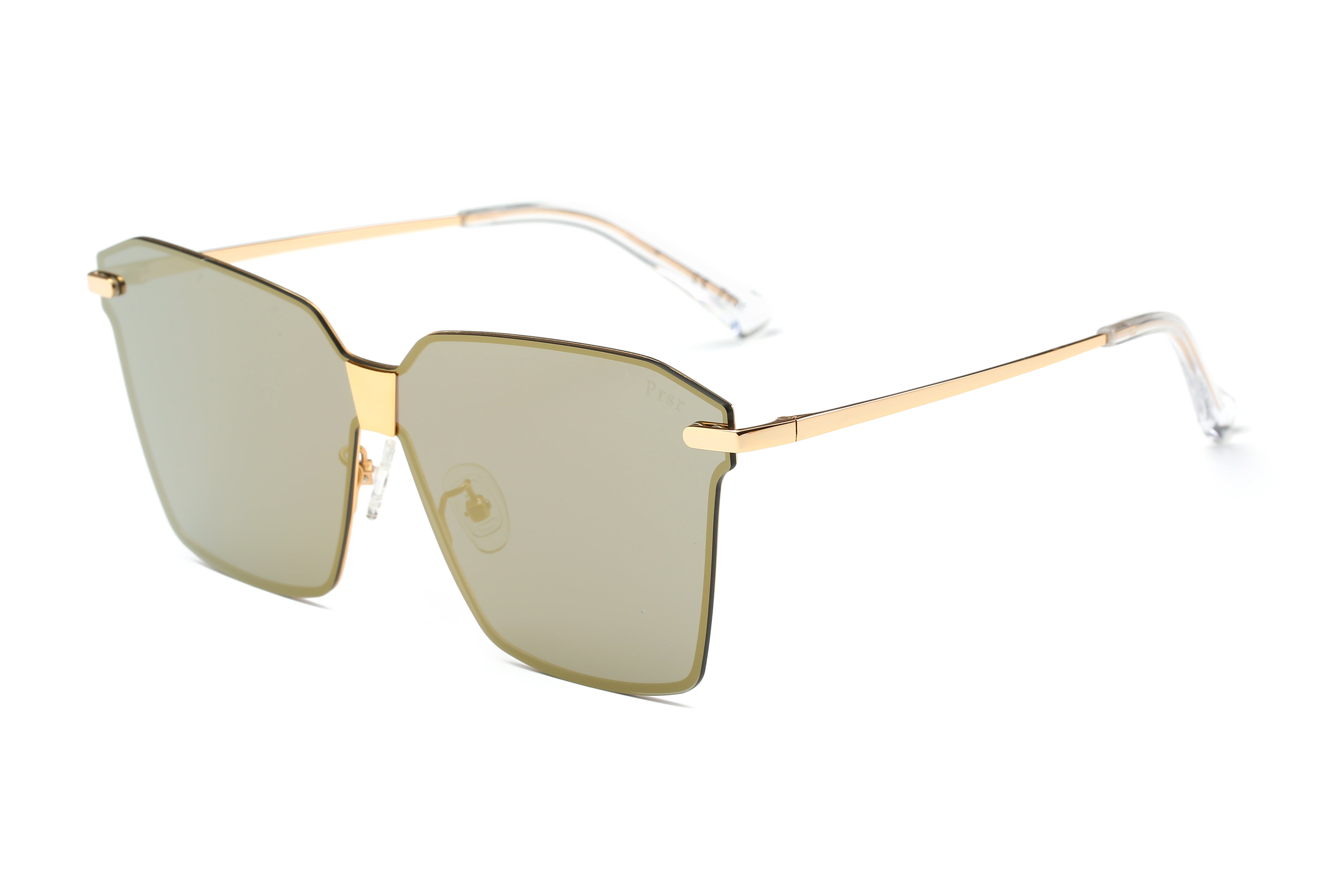 PRSR J6668 - Women Square Oversize Fashion Sunglasses Amber