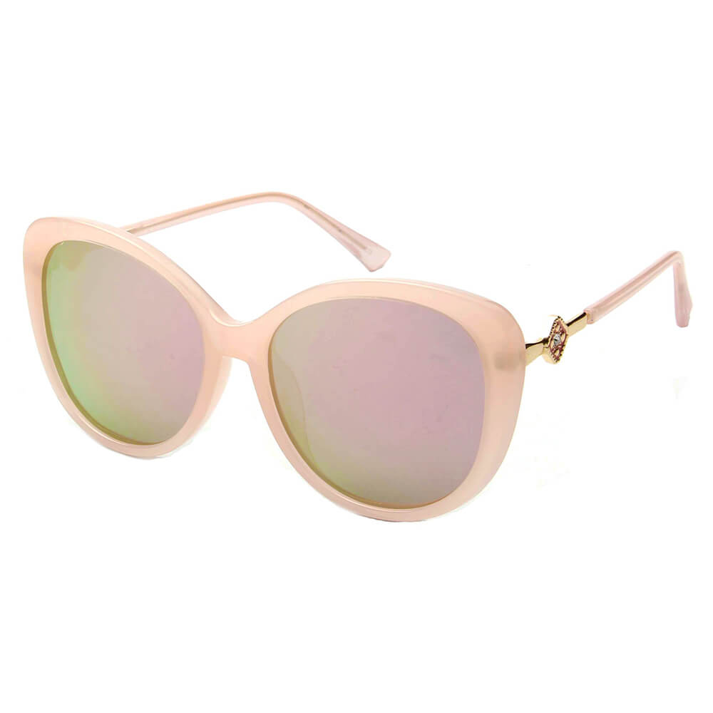 SHIVEDA P1978 - Women Cat Eye Polarized Sunglasses Pink