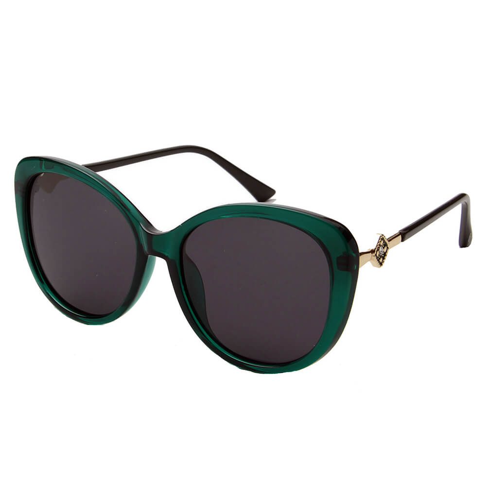 SHIVEDA P1978 - Women Cat Eye POLARIZED SUNGLASSES Green