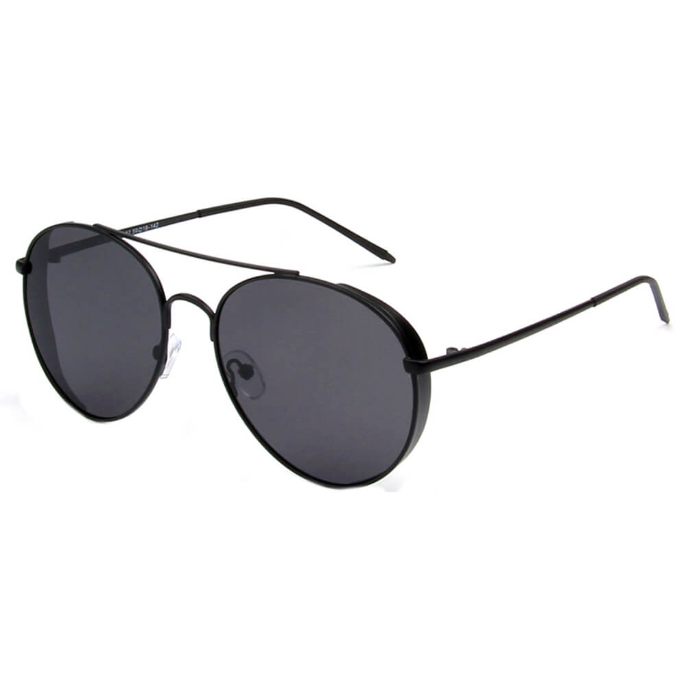 PJ721 - Classic Polarized Pilot FASHION Aviator SUNGLASSES Black