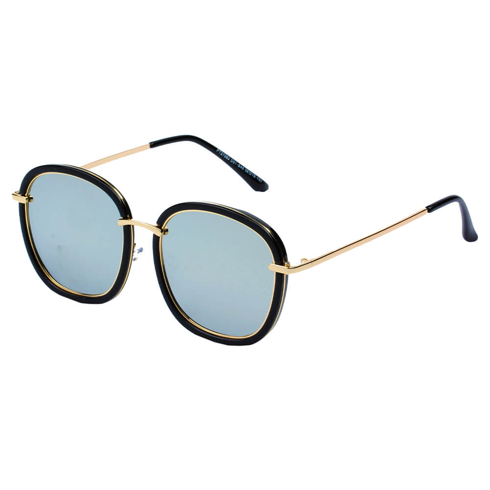 SHIVEDA-PT27082 - Oversize Round Polarized Women Fashion Sunglasses Grey