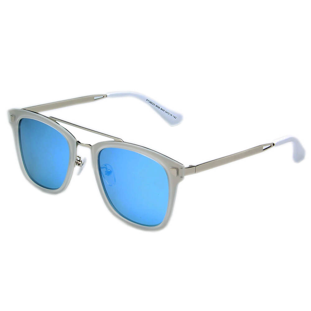 SHIVEDA-PT28025 - Retro Classic Polarized Square Fashion SUNGLASSES Blue