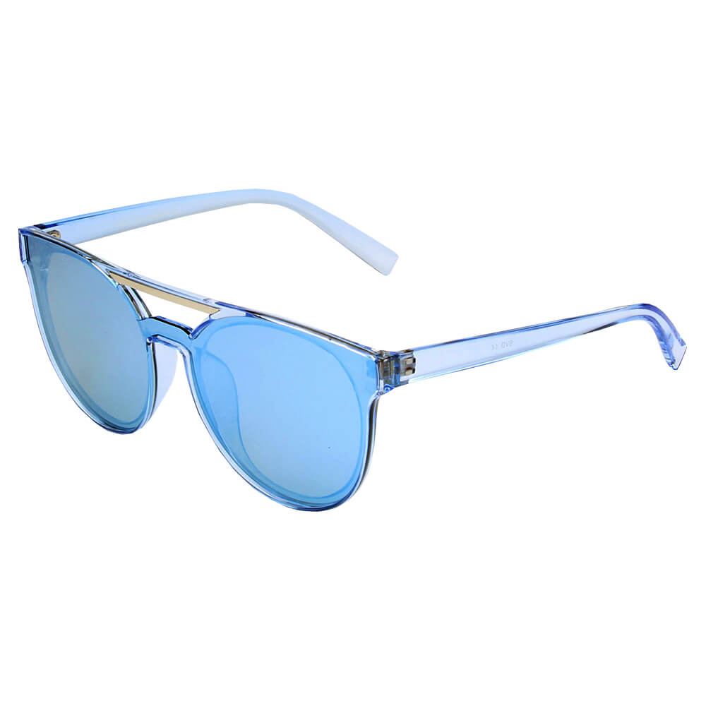 SHIVEDA-PT28041 - Round Polarized Fashion SUNGLASSES Blue