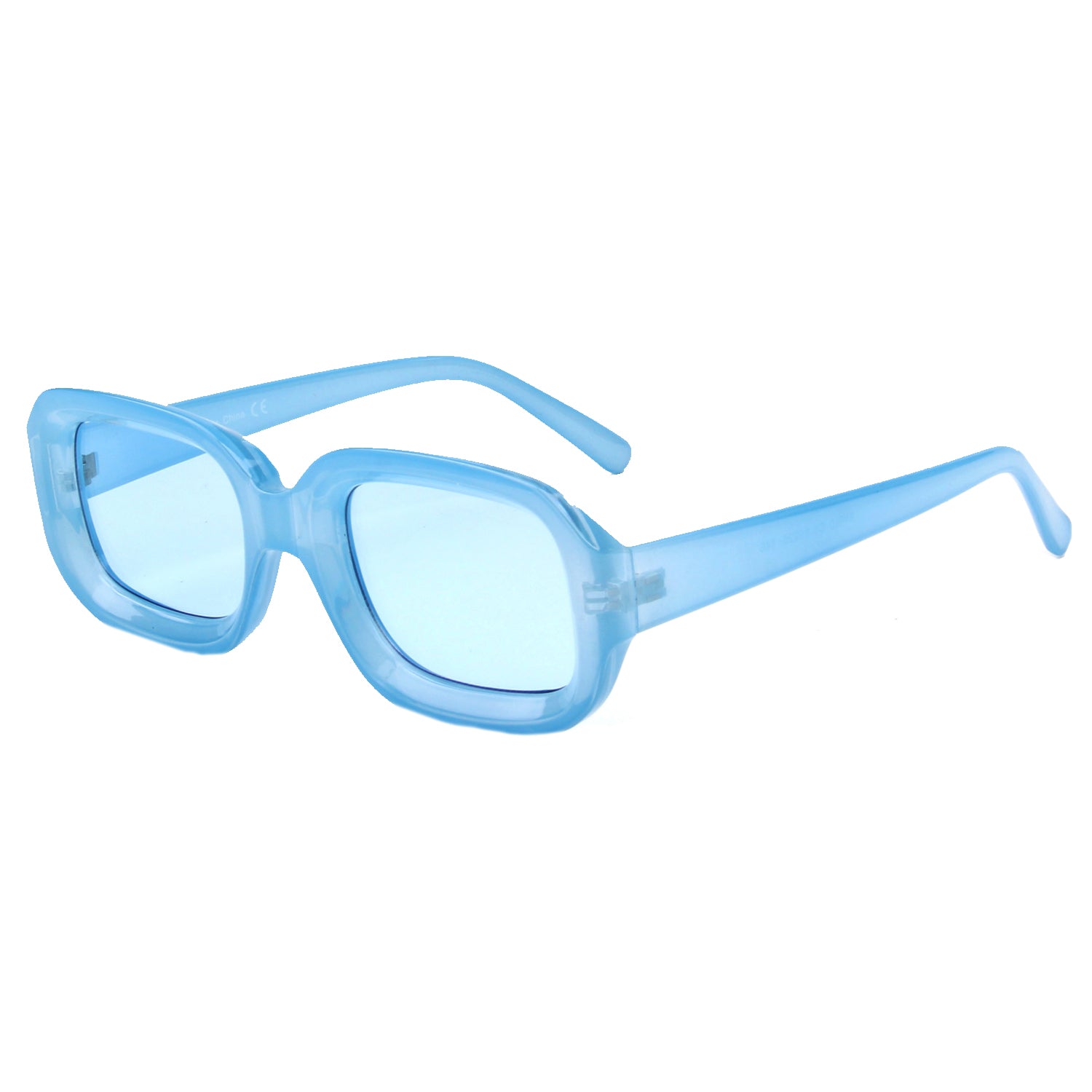 S1050 - Women Retro Vintage Square Sunglasses Blue