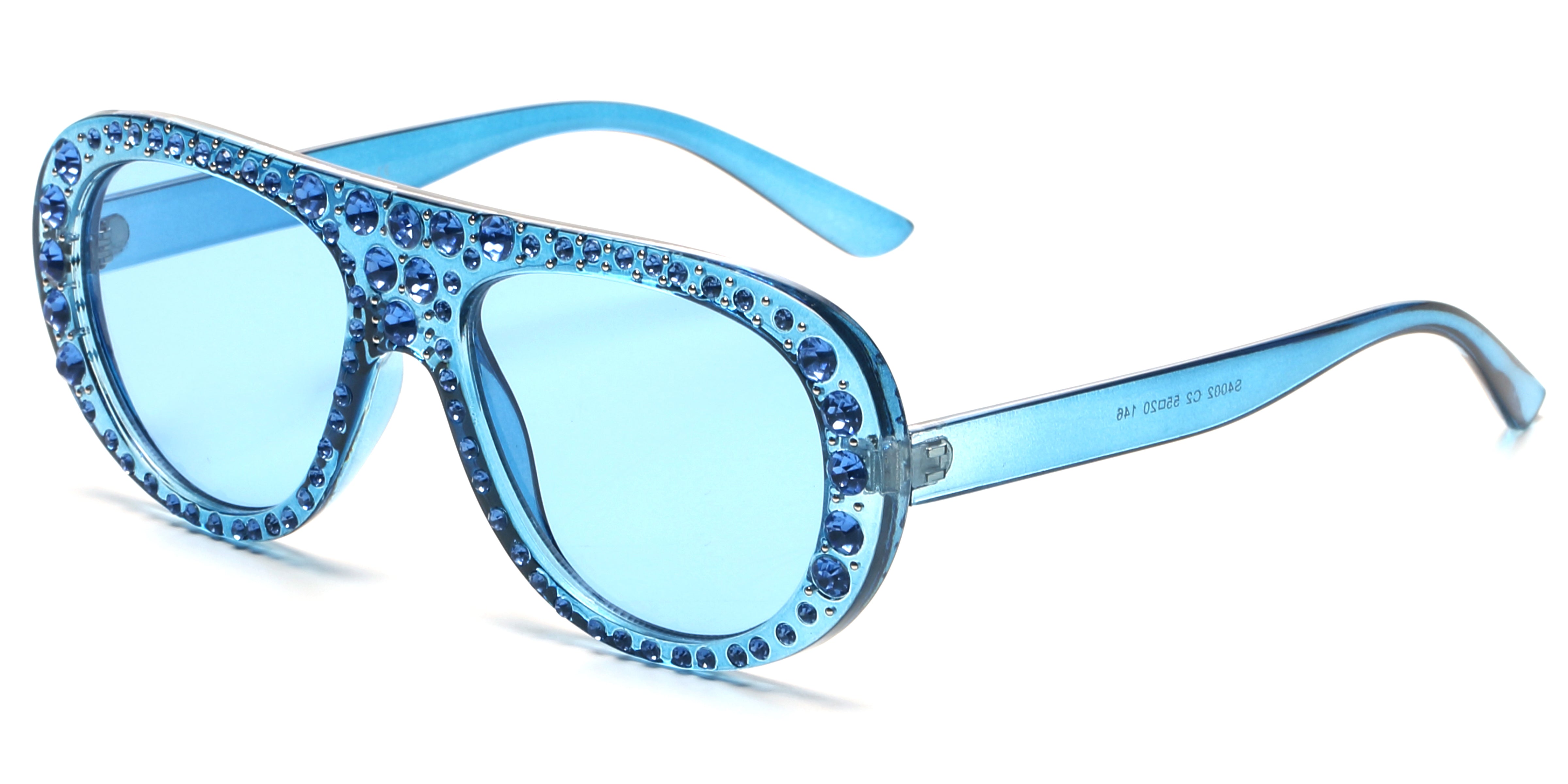 S4002 - Women Aviator Fashion SUNGLASSES Blue