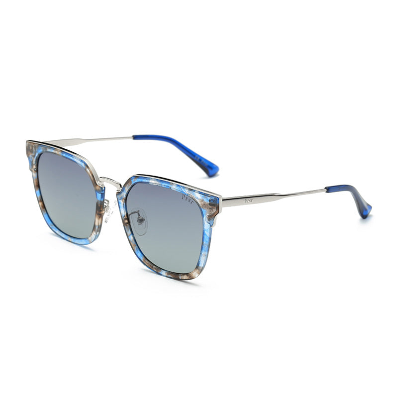 PRSR-T60092 - Women Classic Square Fashion Sunglasses Blue