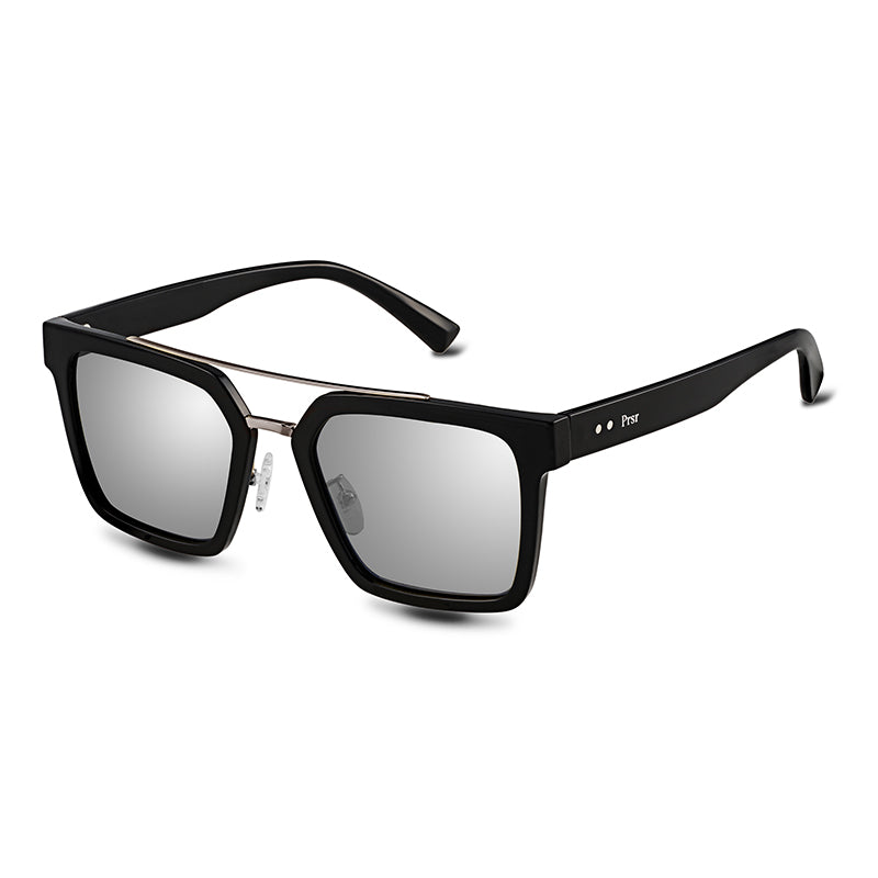 PRSR-T7006 - Classic Retro Square POLARIZED SUNGLASSES Grey